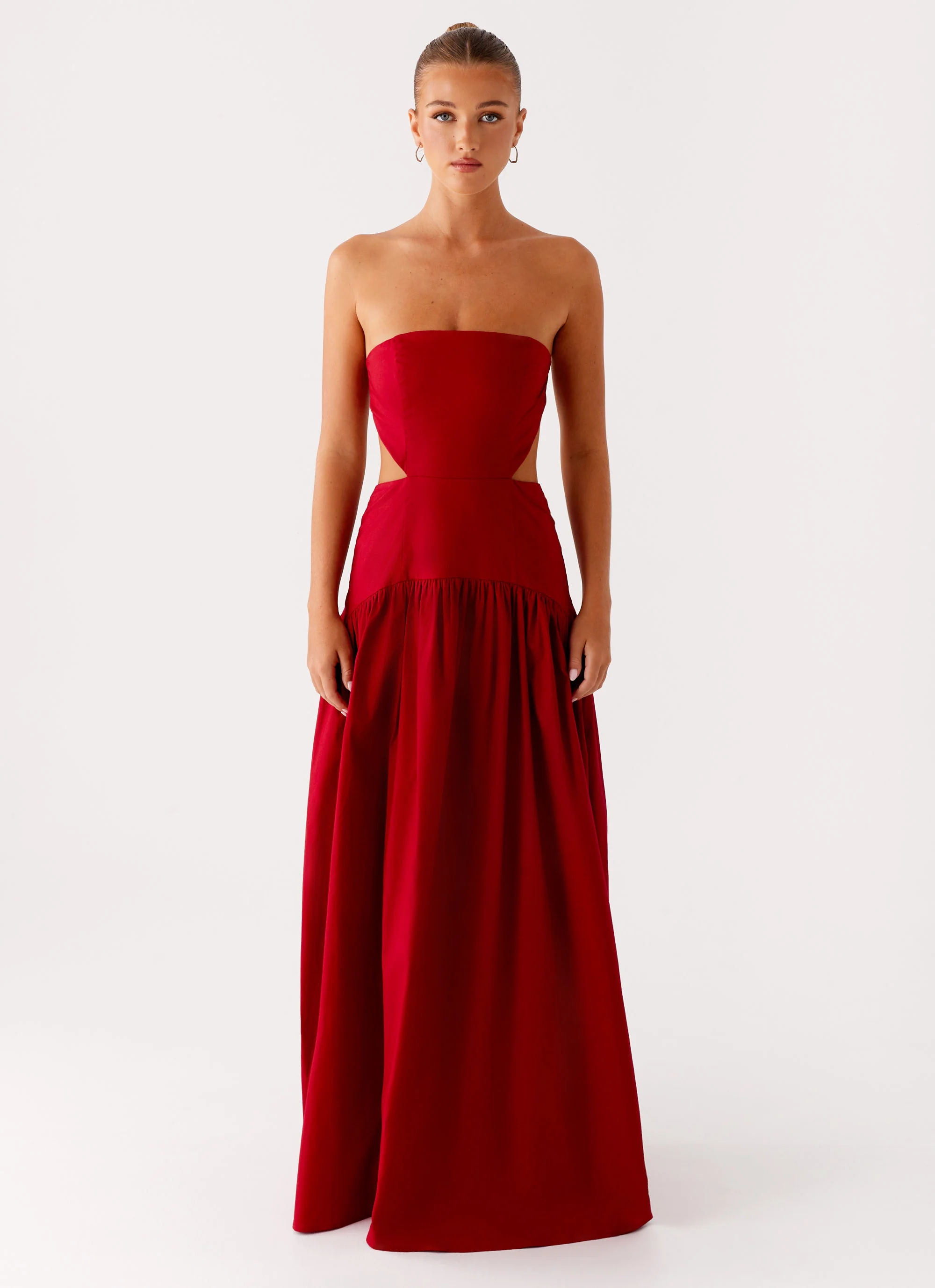 Aamari Maxi Dress - Red - Image 2