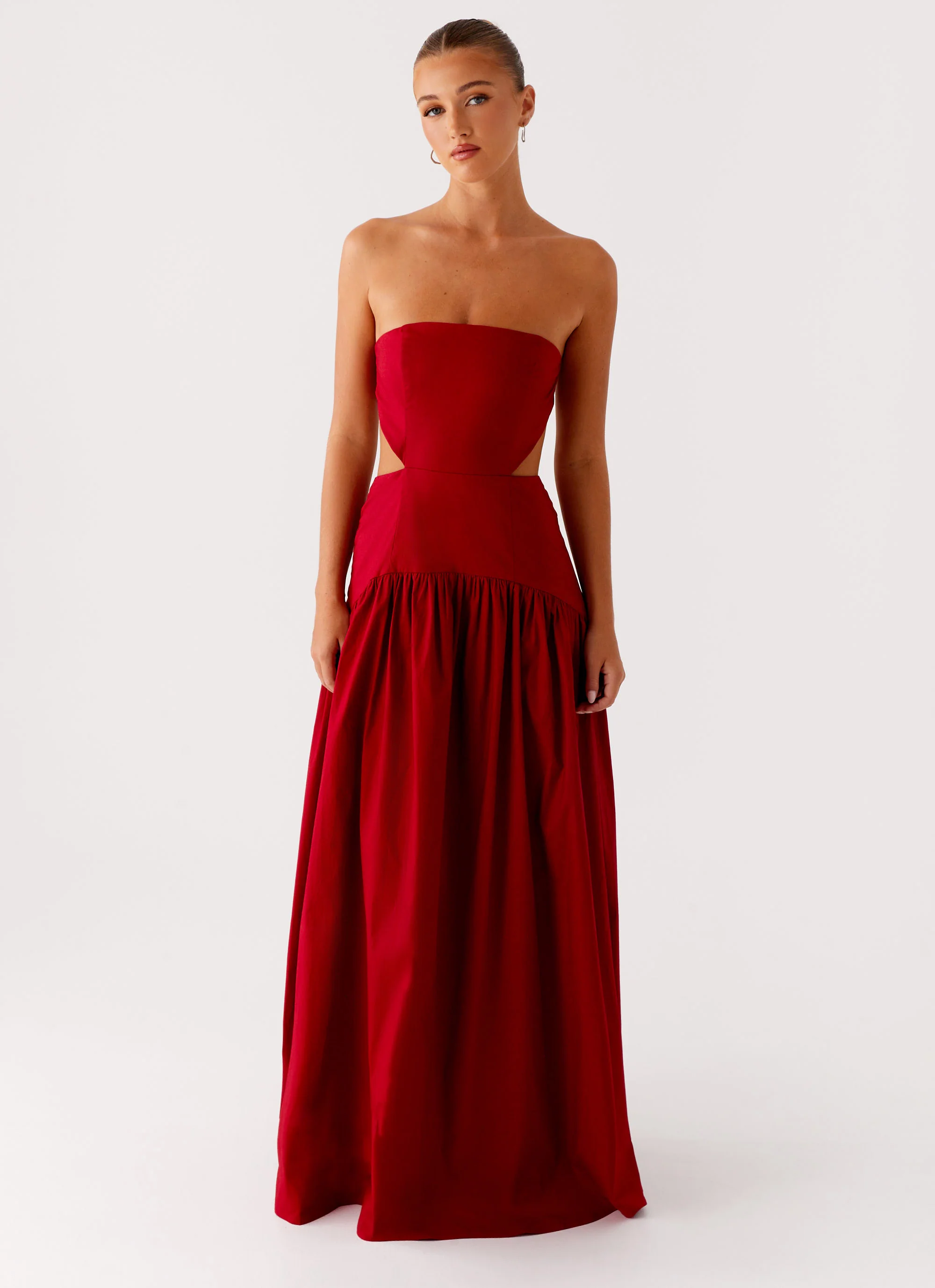 Aamari Maxi Dress - Red - Image 5
