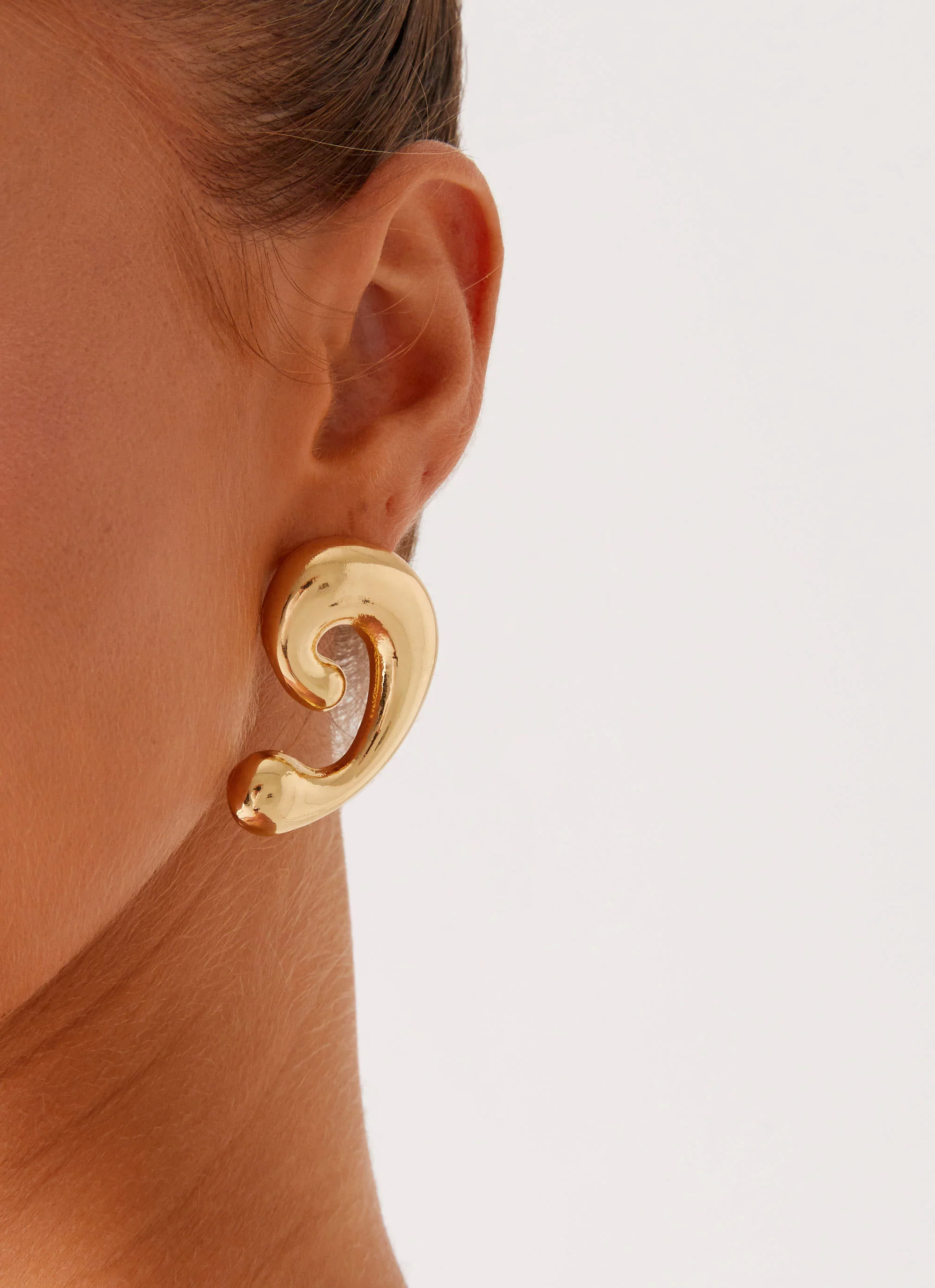 Abram Earrings - Gold - Image 3