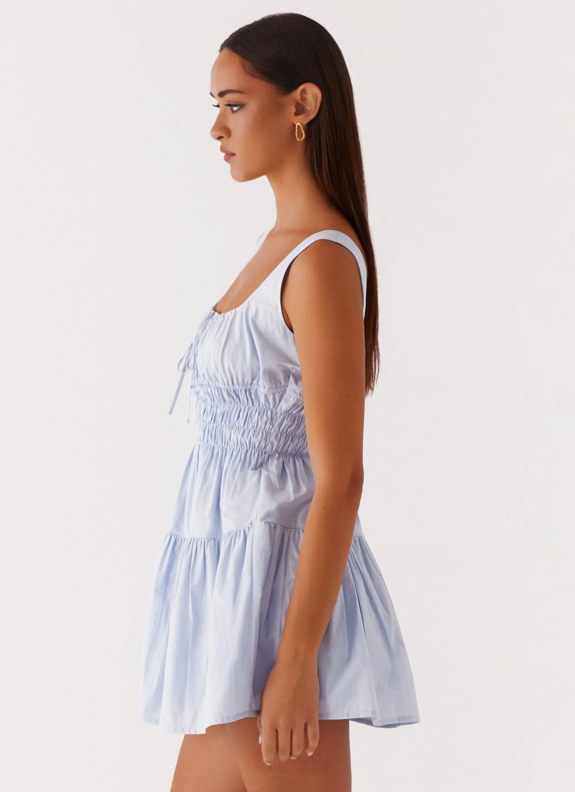 Addison Mini Dress - Blue - Image 4