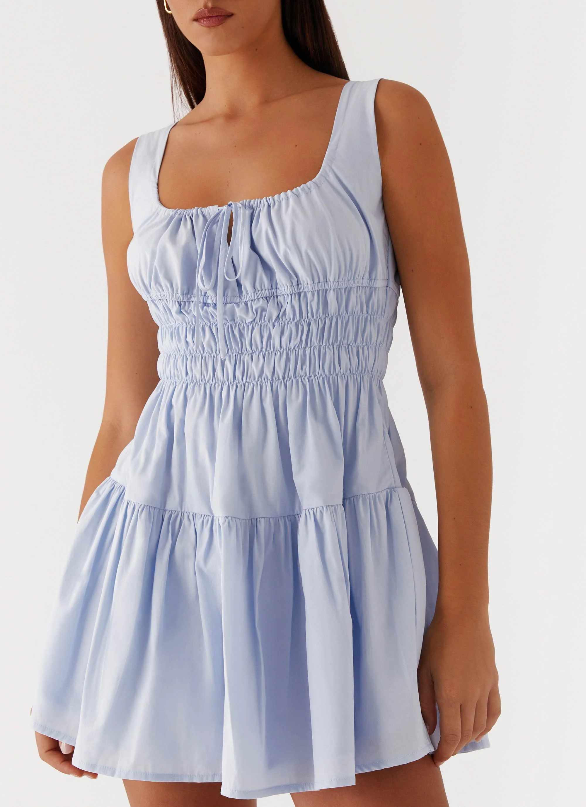 Addison Mini Dress - Blue - Image 5