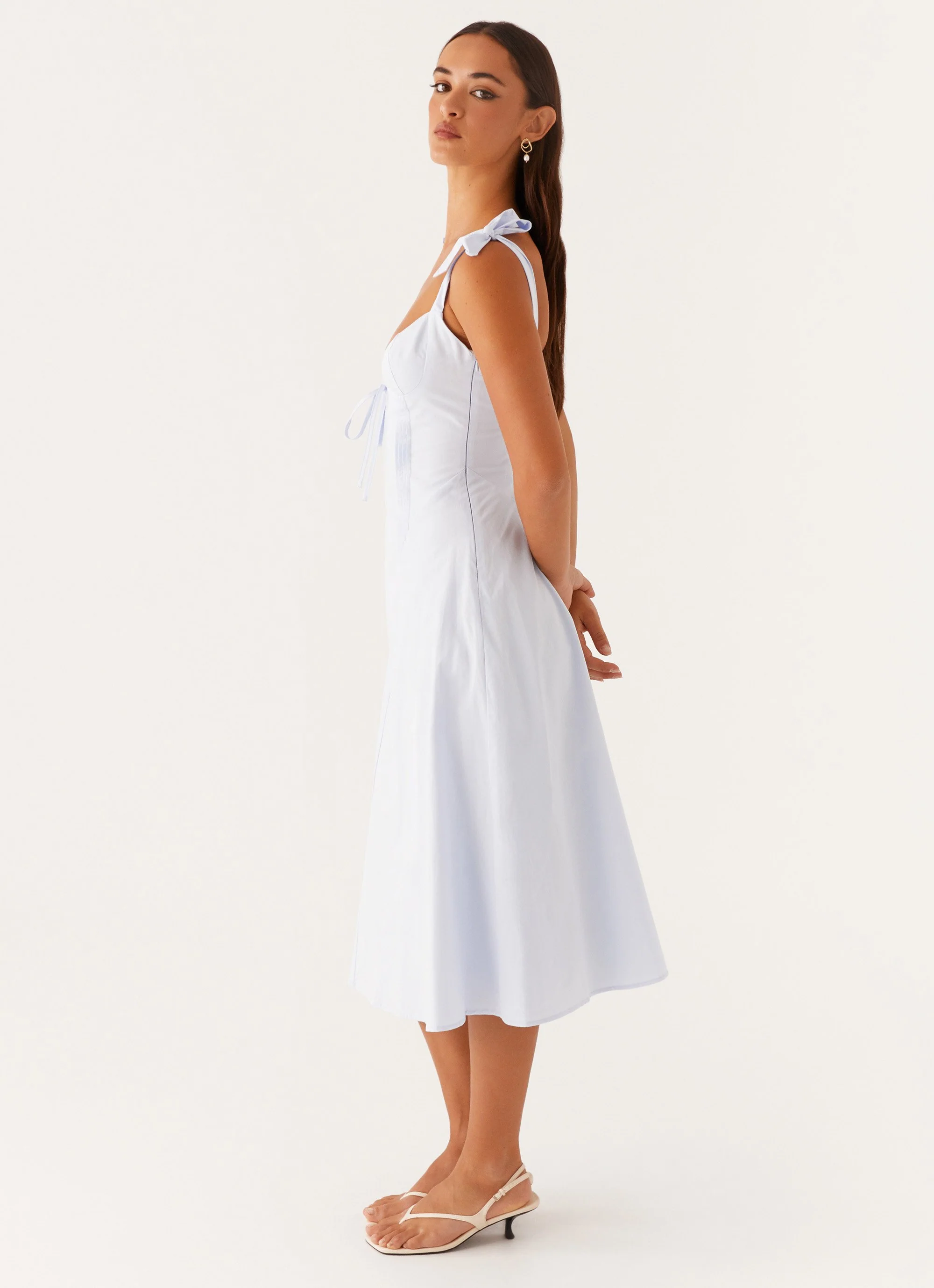 Adela Midi Dress - Blue - Image 4