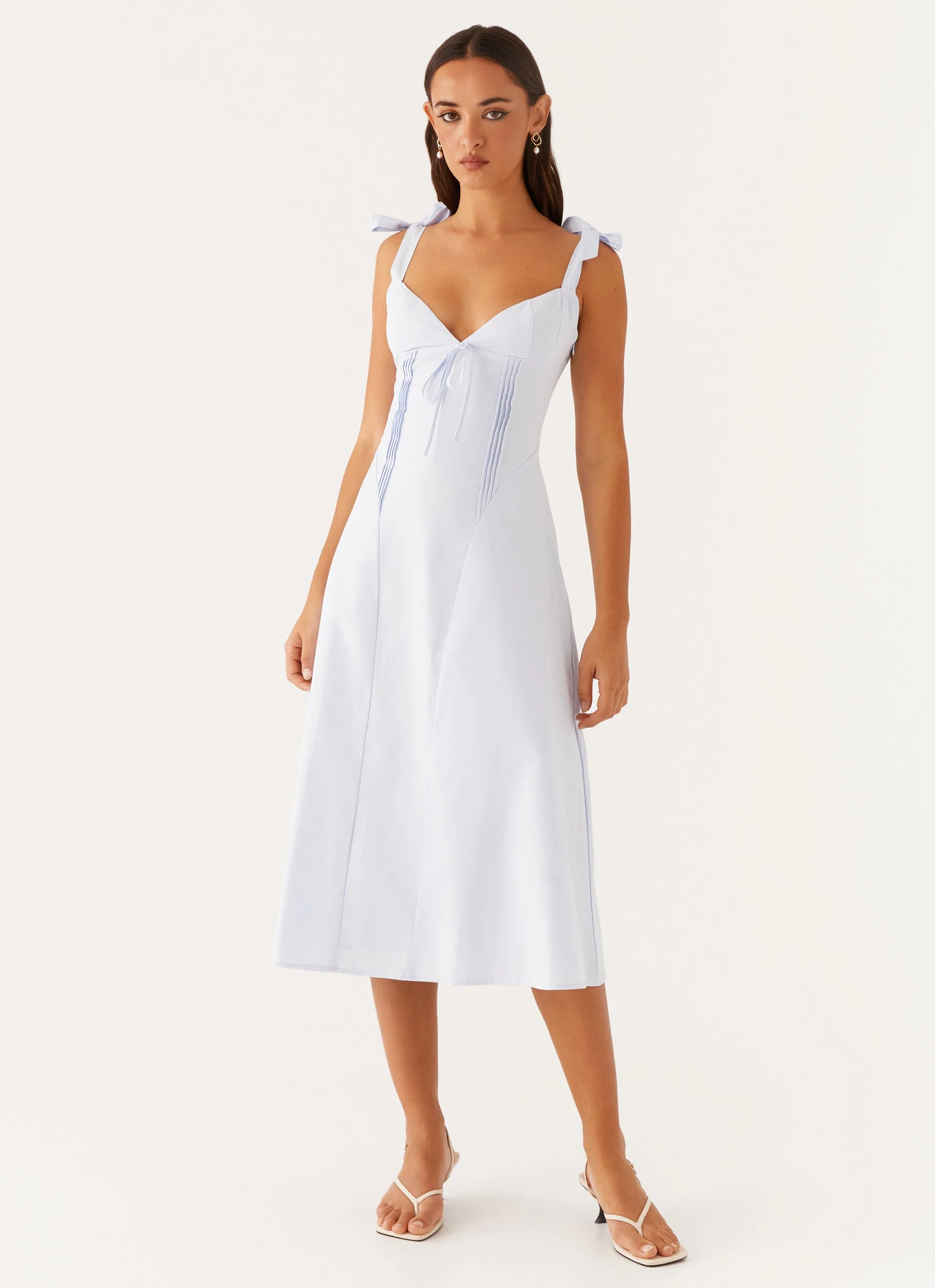 Adela Midi Dress - Blue - Image 6