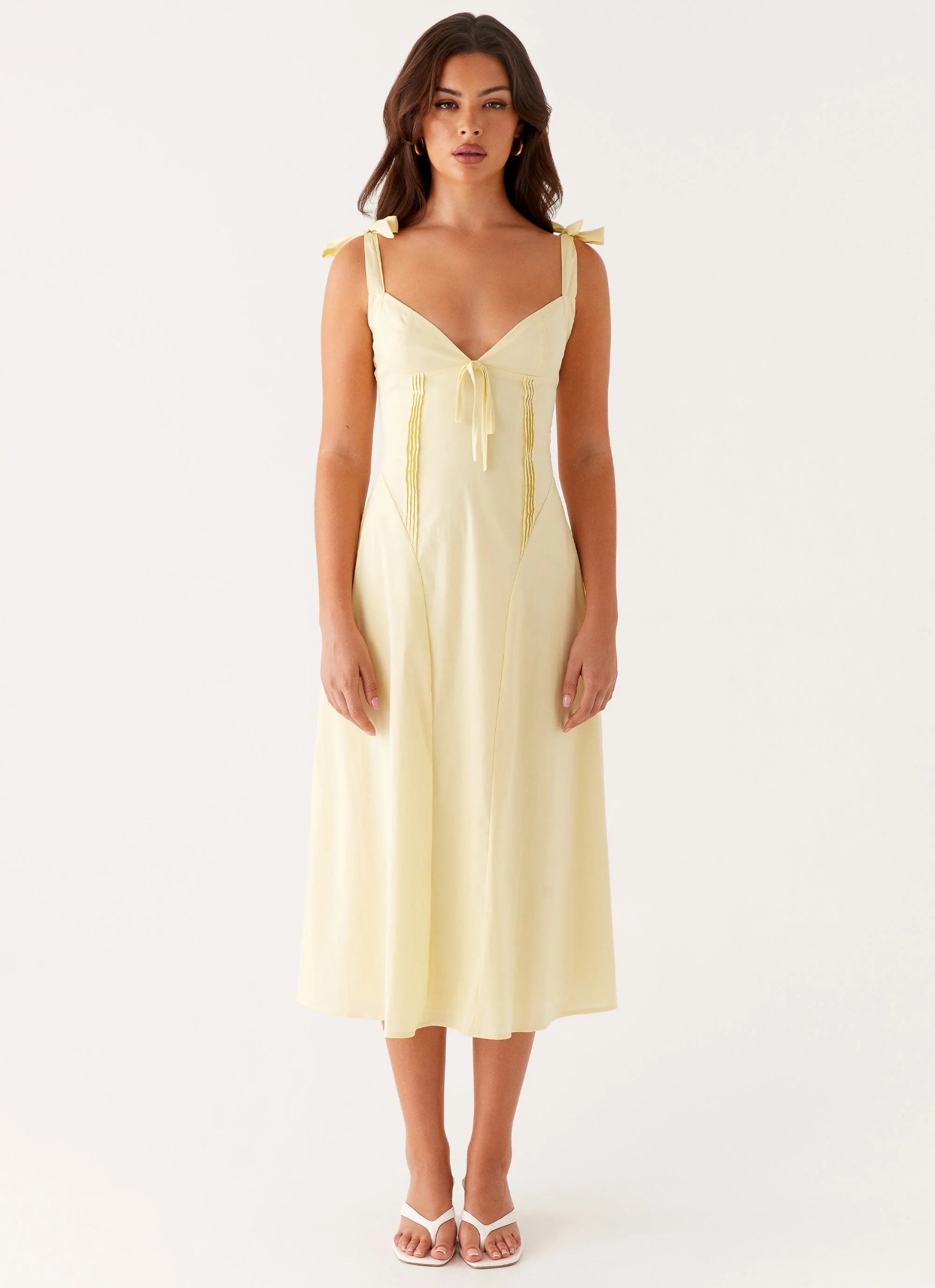 Adela Midi Dress - Yellow - Image 2