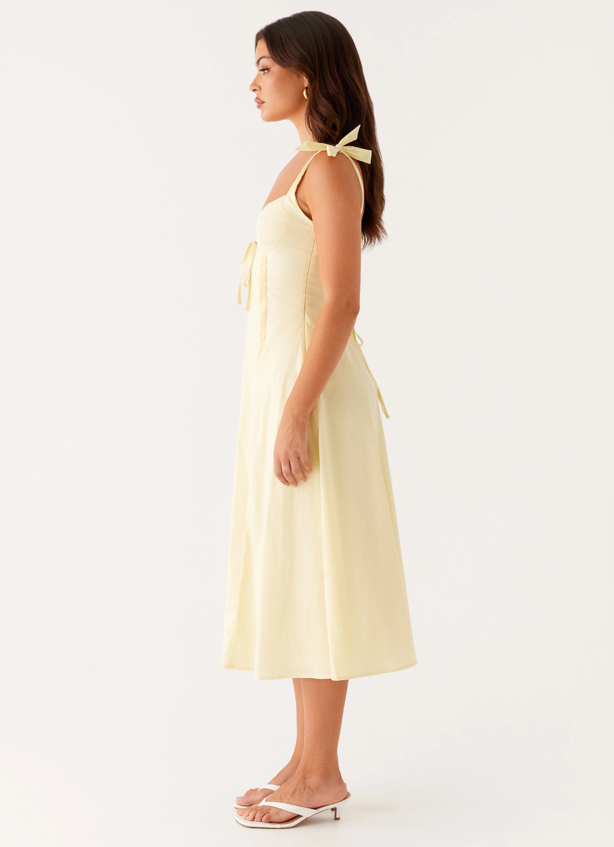 Adela Midi Dress - Yellow - Image 3