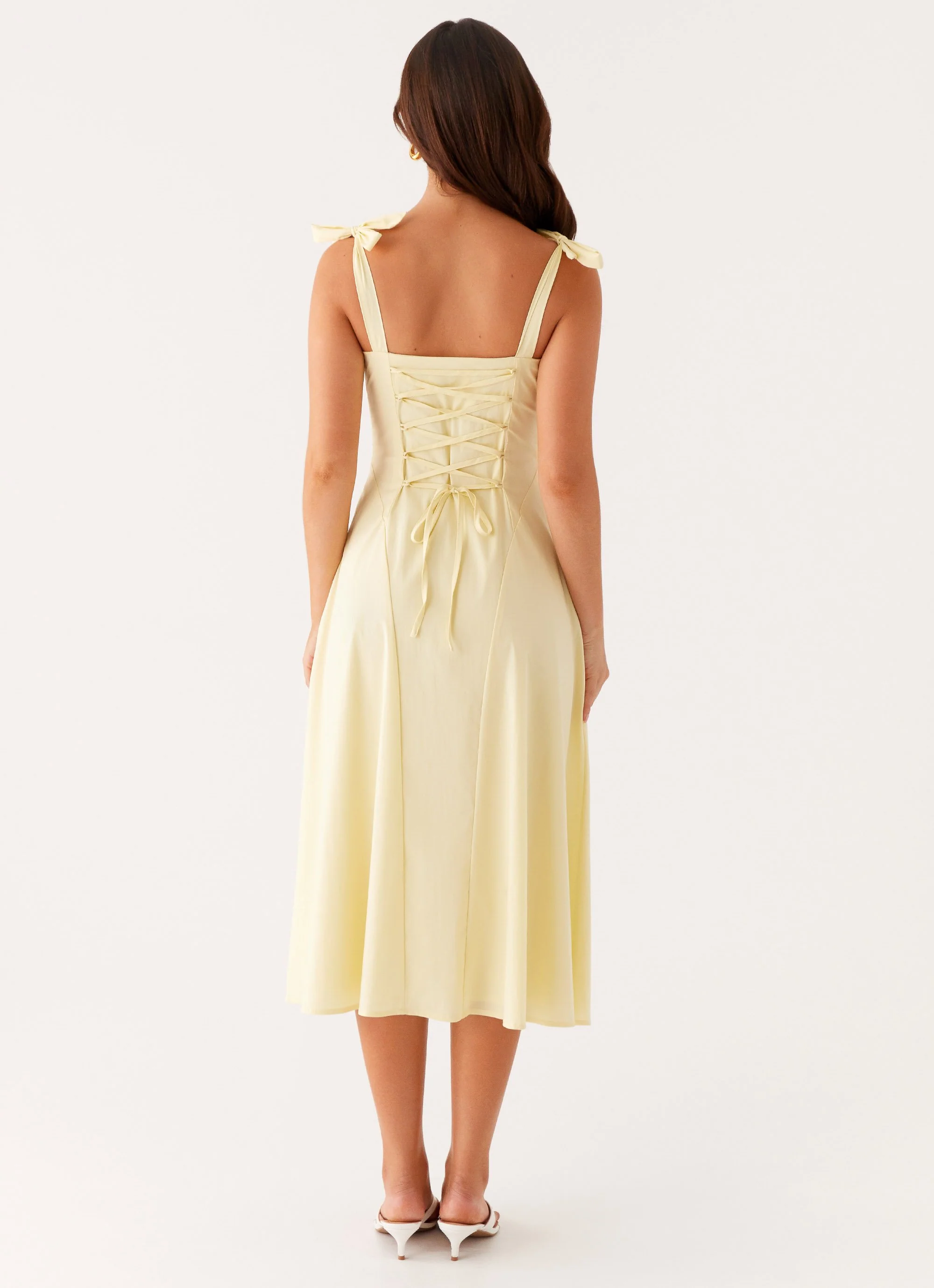 Adela Midi Dress - Yellow - Image 4