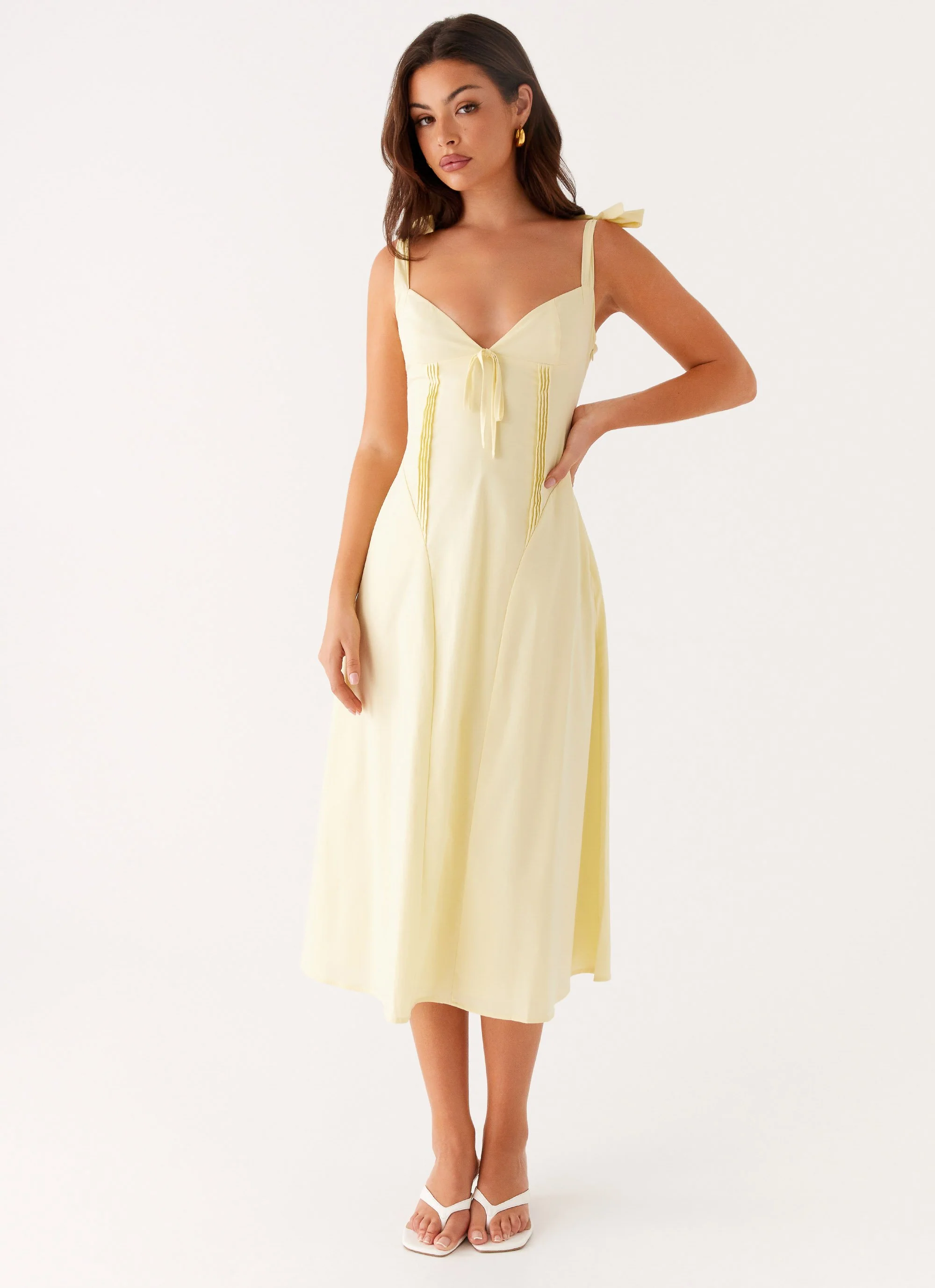 Adela Midi Dress - Yellow - Image 6