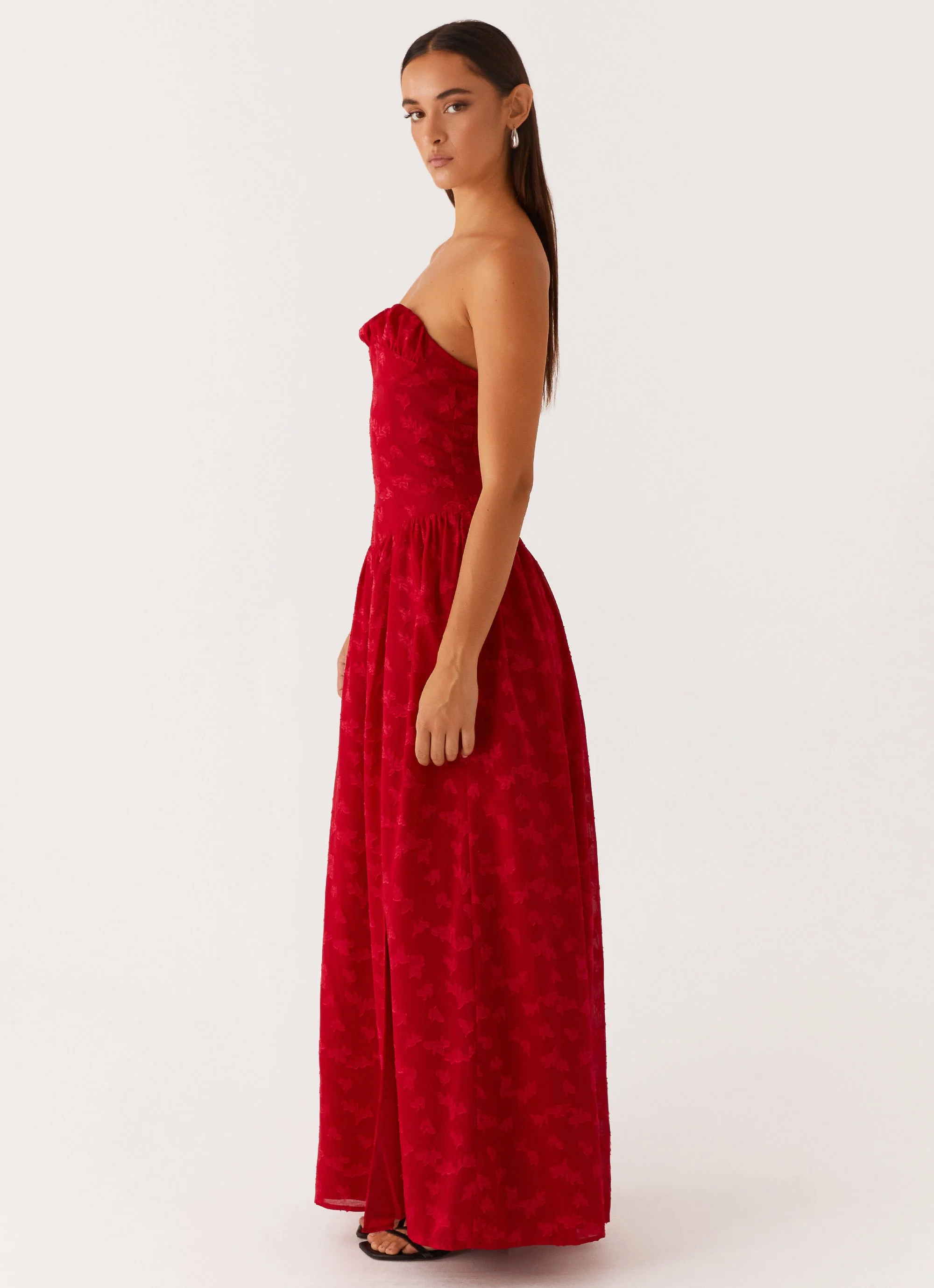 Adira Maxi Dress - Red - Image 2