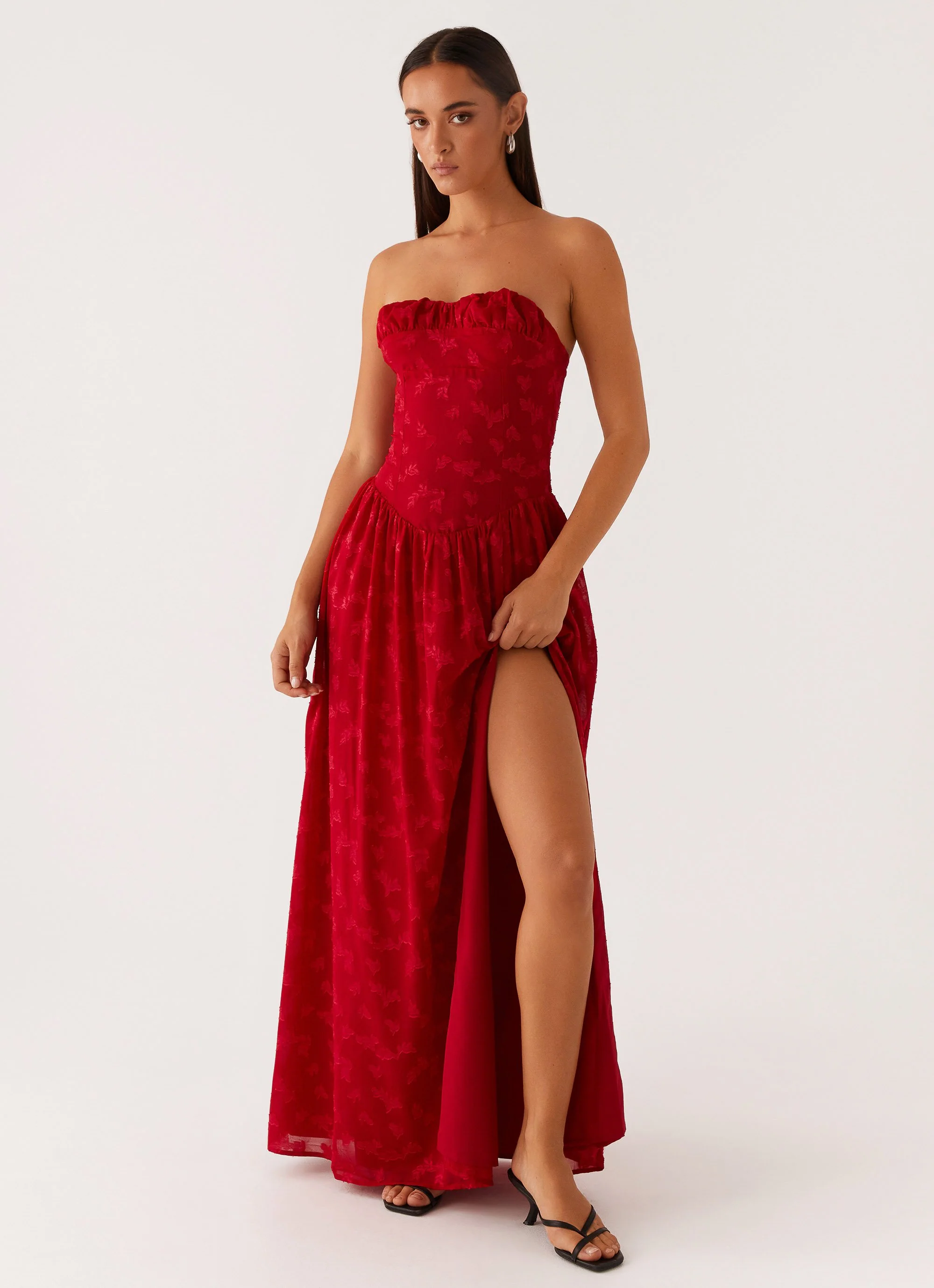 Adira Maxi Dress - Red - Image 4