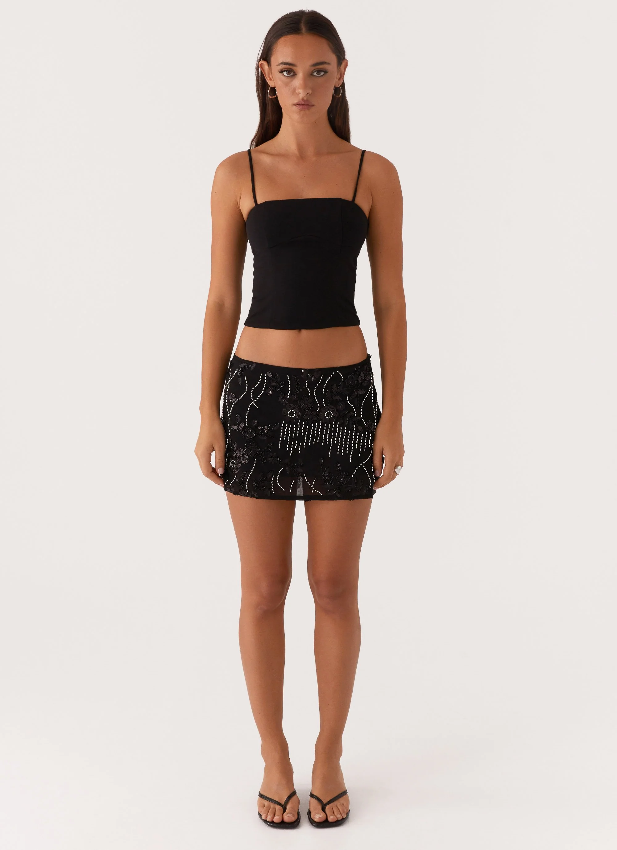 Adored By You Mini Skirt - Black - Image 2