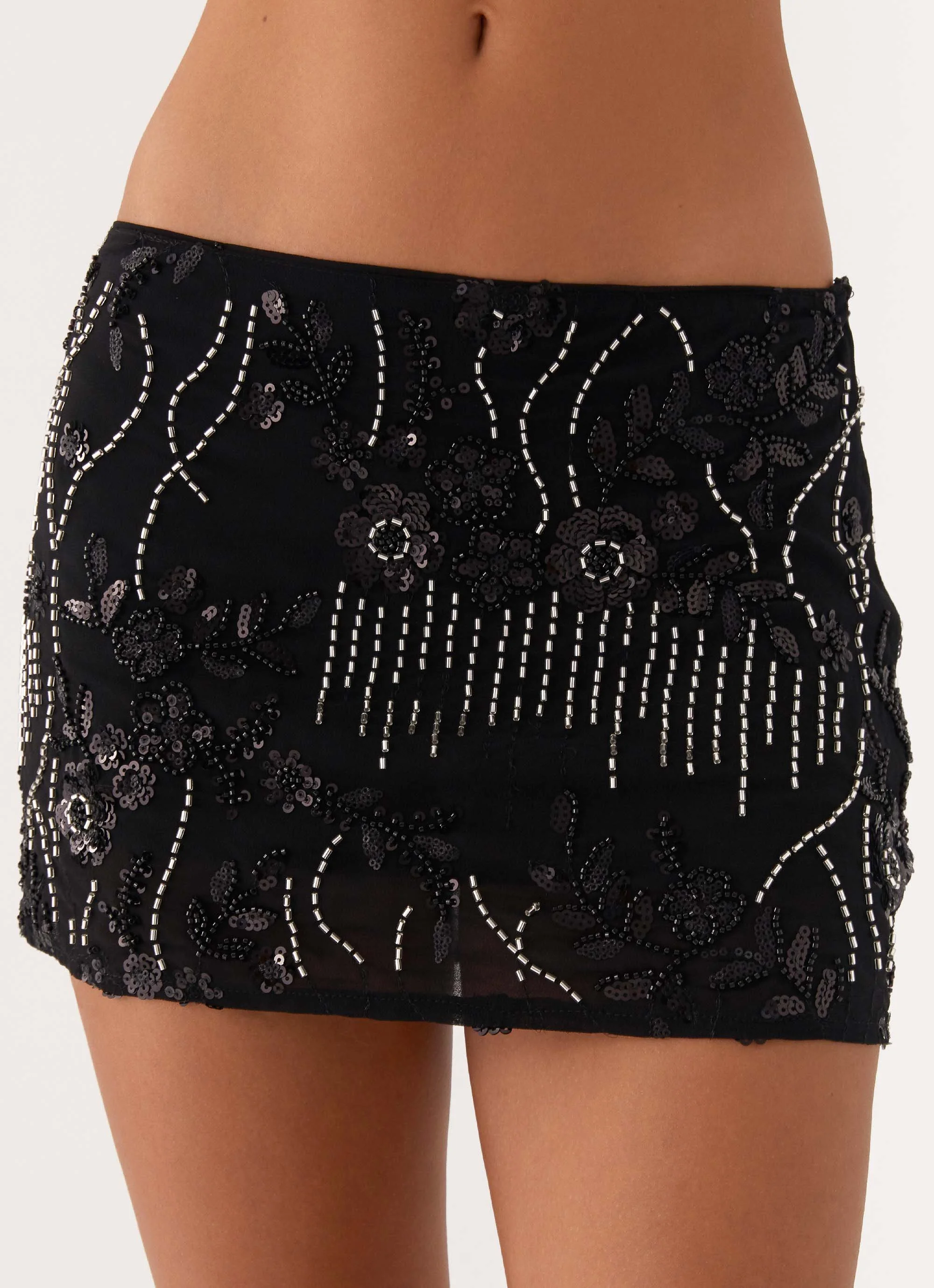 Adored By You Mini Skirt - Black - Image 5