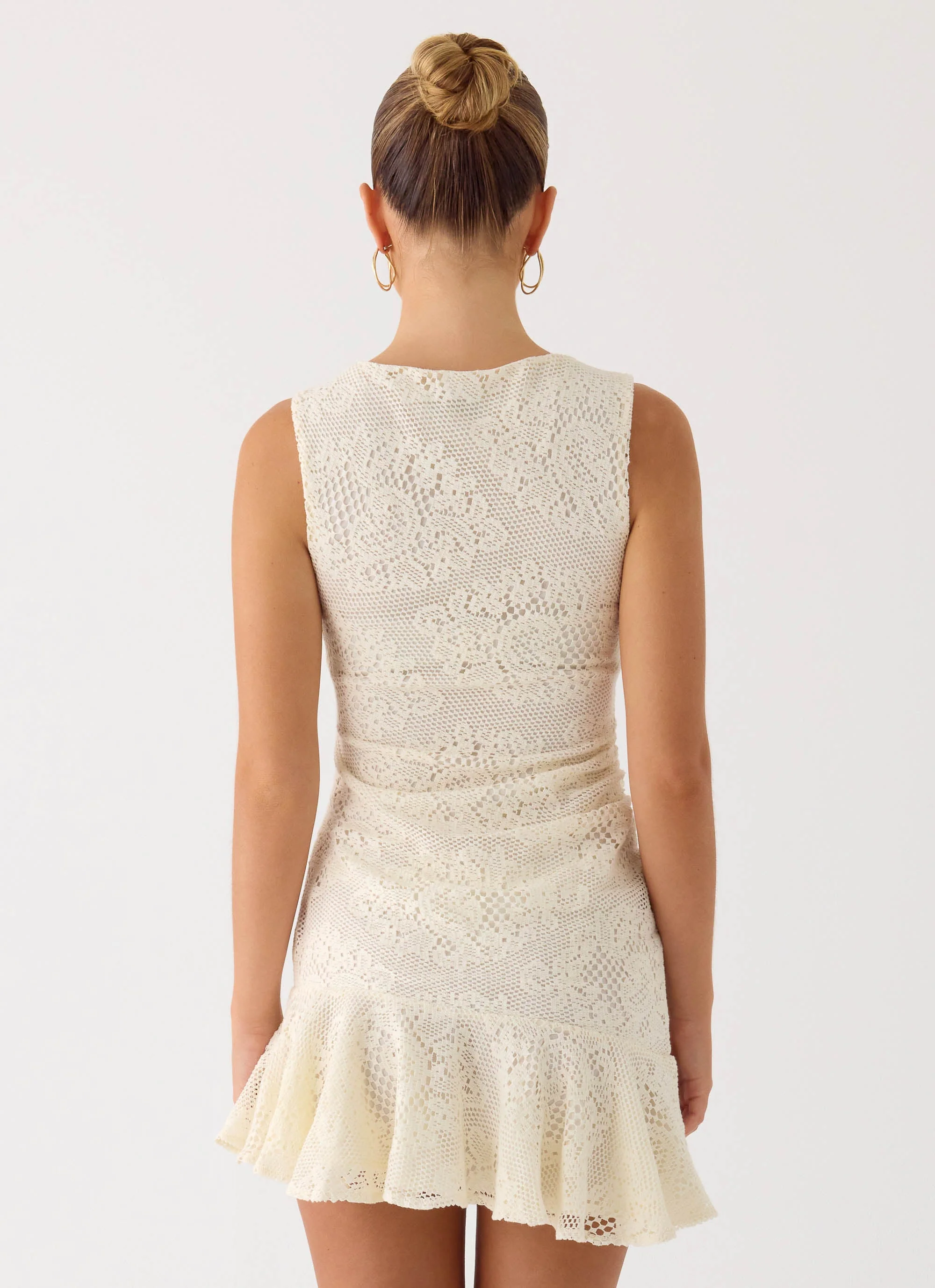 Adoria Mini Dress - Ivory - Image 3