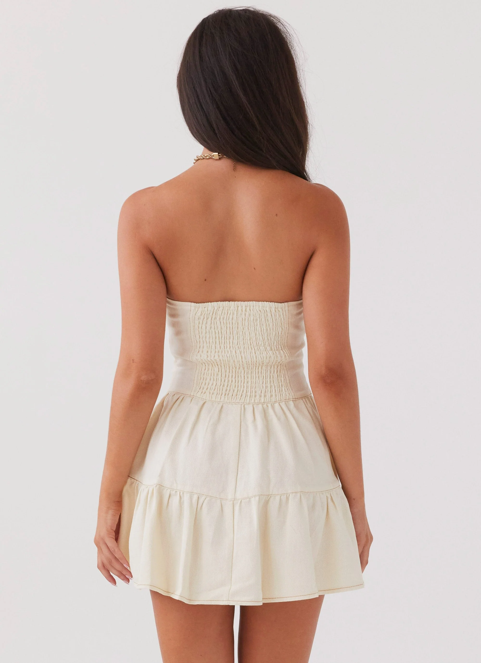 Adriana Denim Bustier Dress - Antique - Image 6