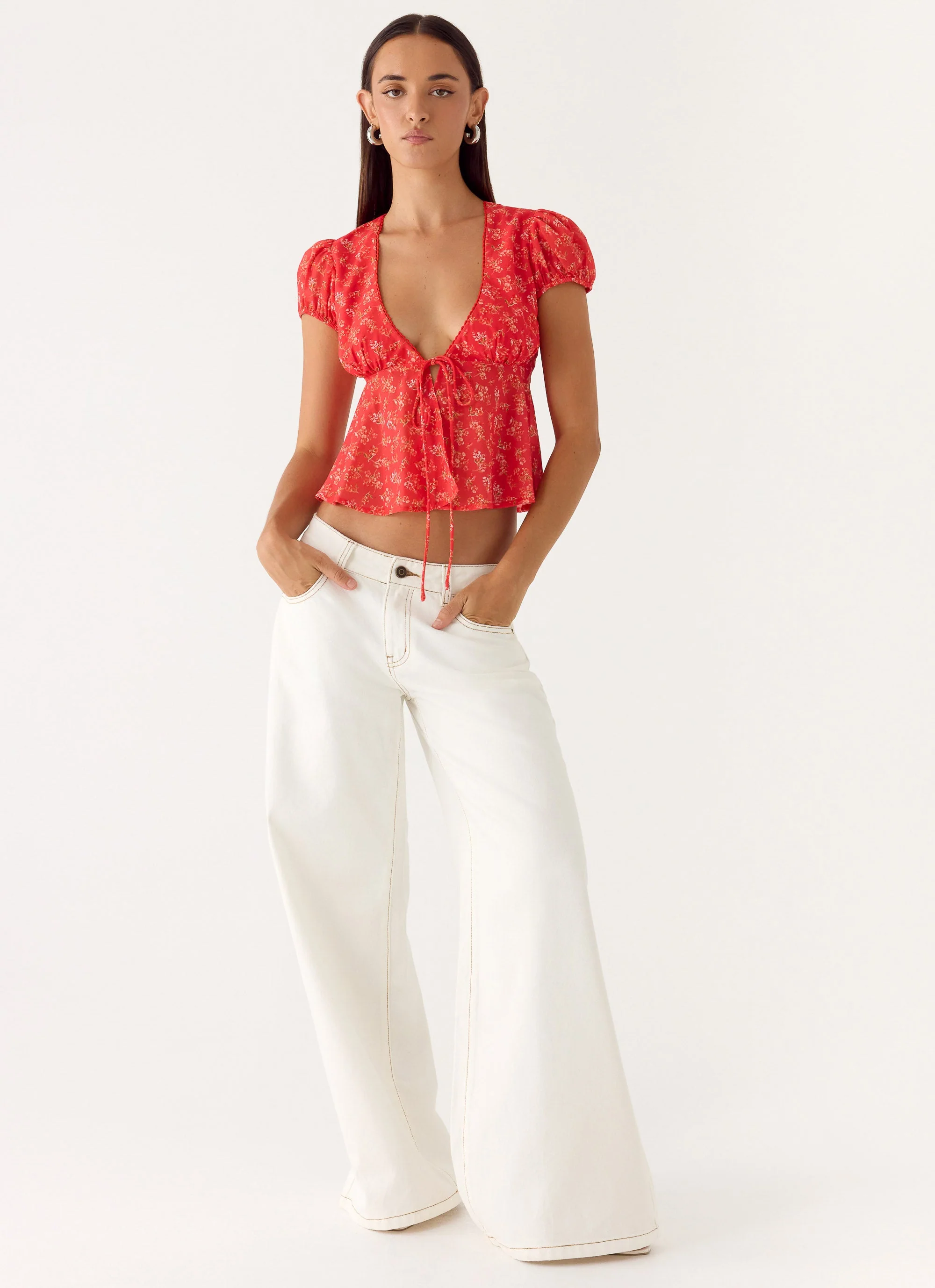 Ailani Top - Magenta Red Rose - Image 6