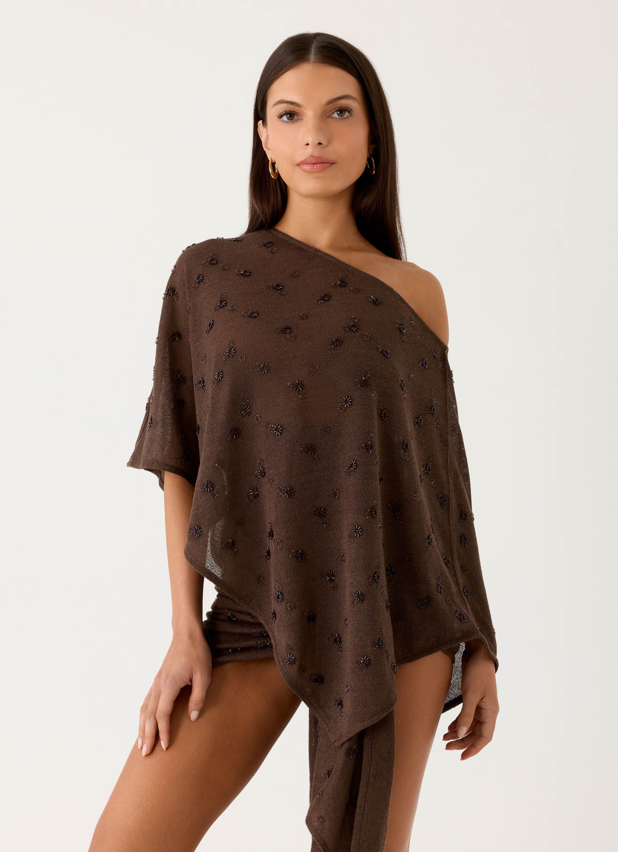 Aizza Cape - Chocolate - Image 7