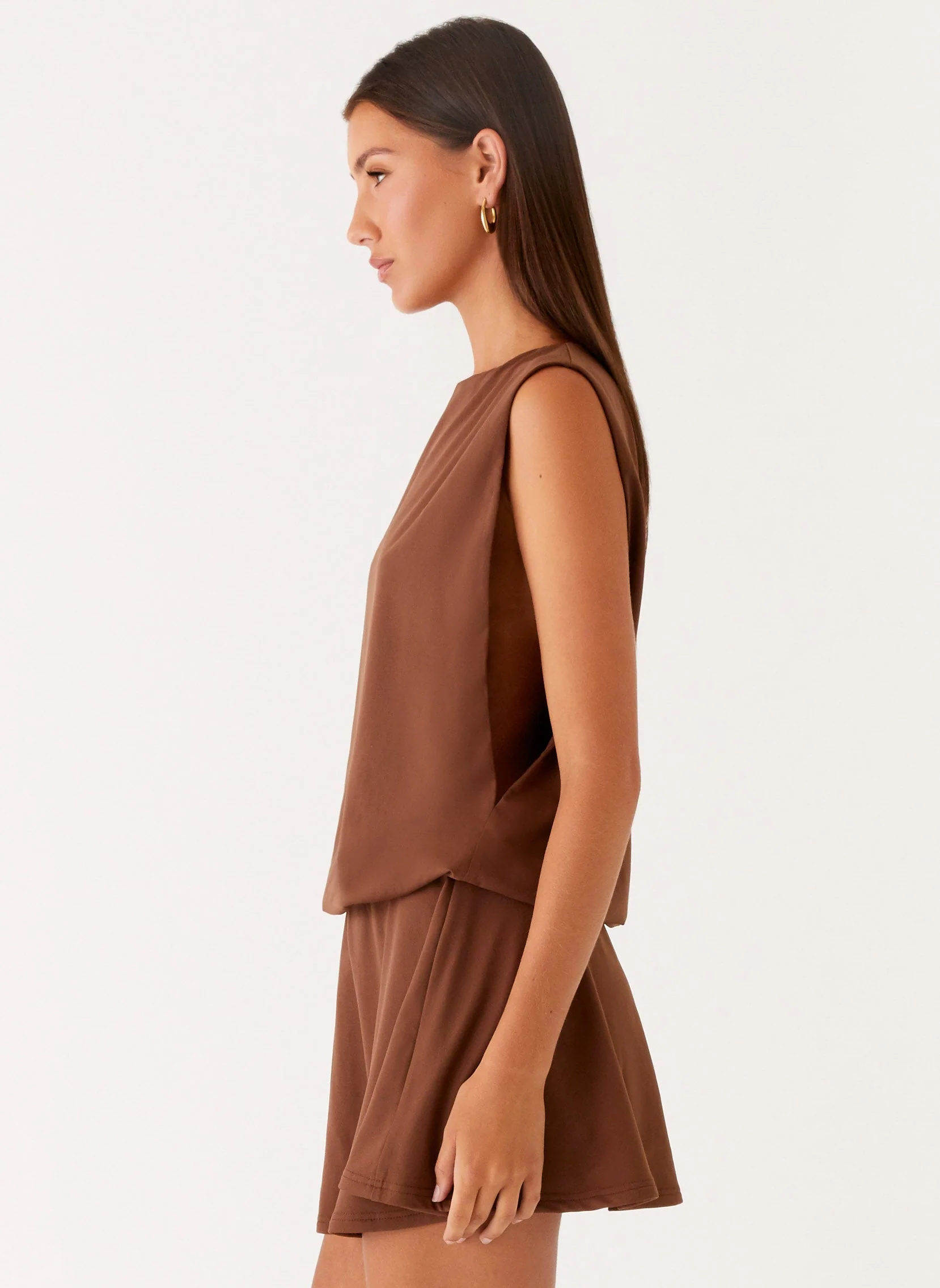 Ala Mini Dress - Chocolate - Image 2