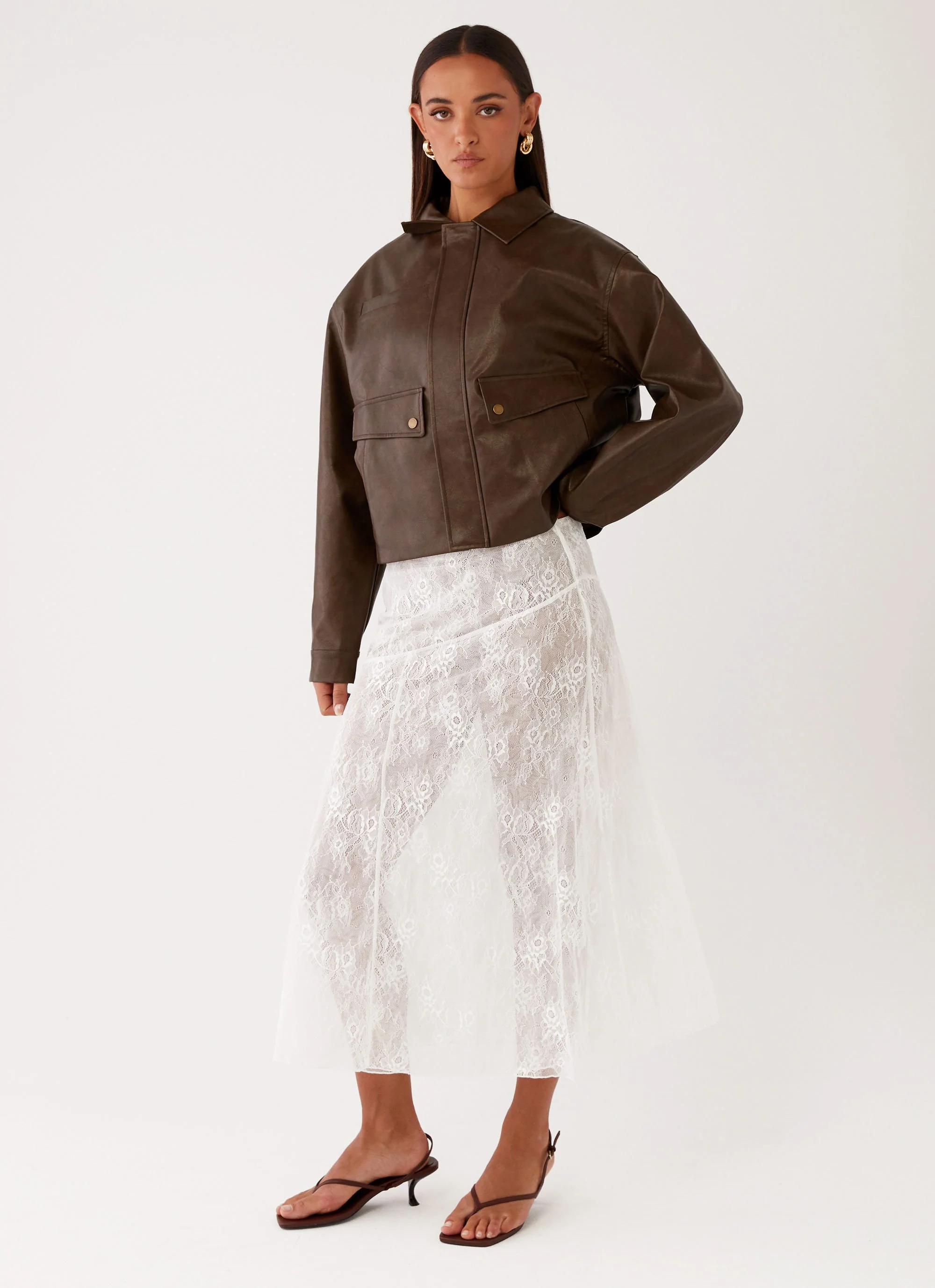 Alara Midi Skirt - White - Image 6