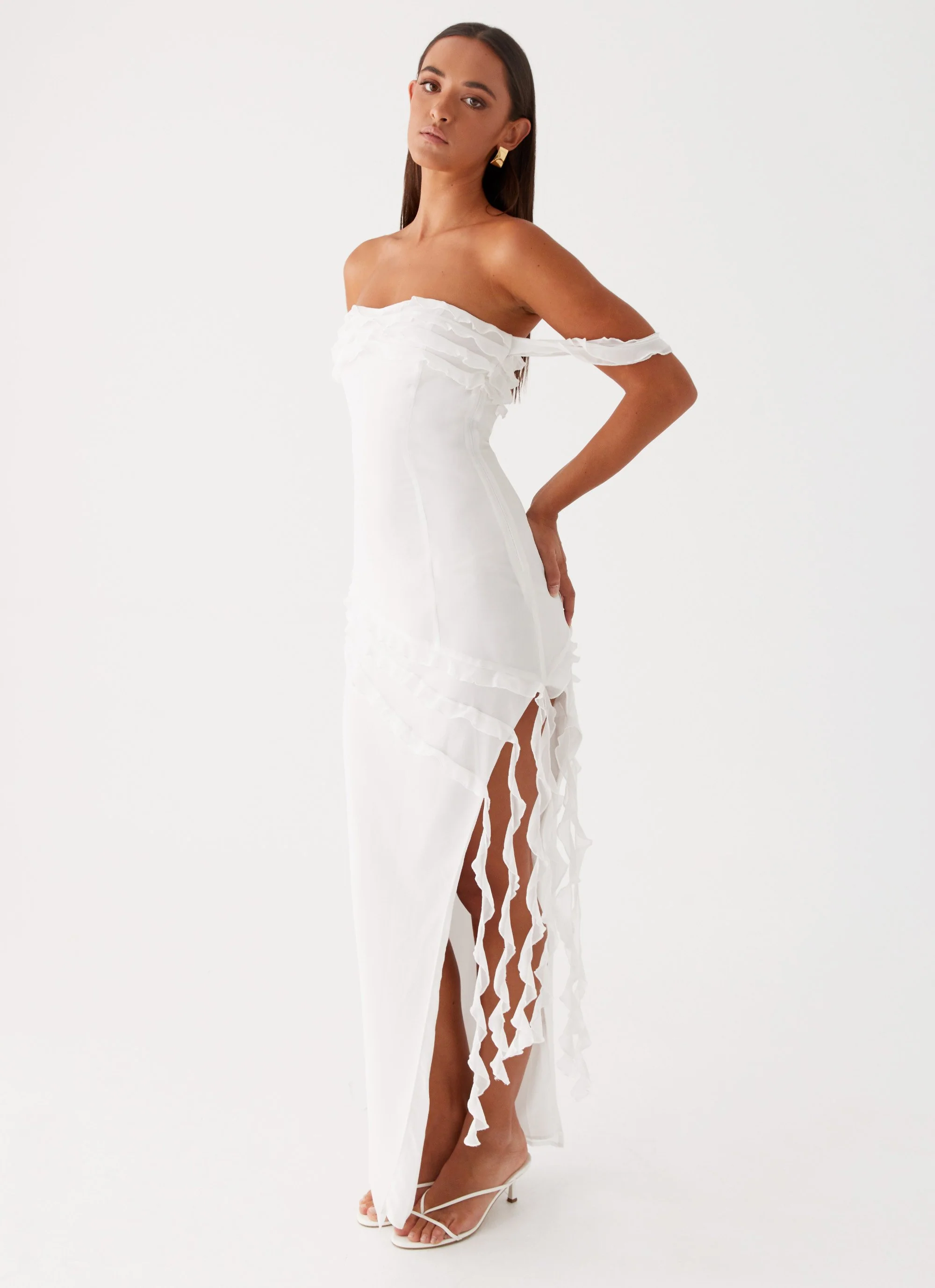 Alaska Maxi Dress - White - Image 3