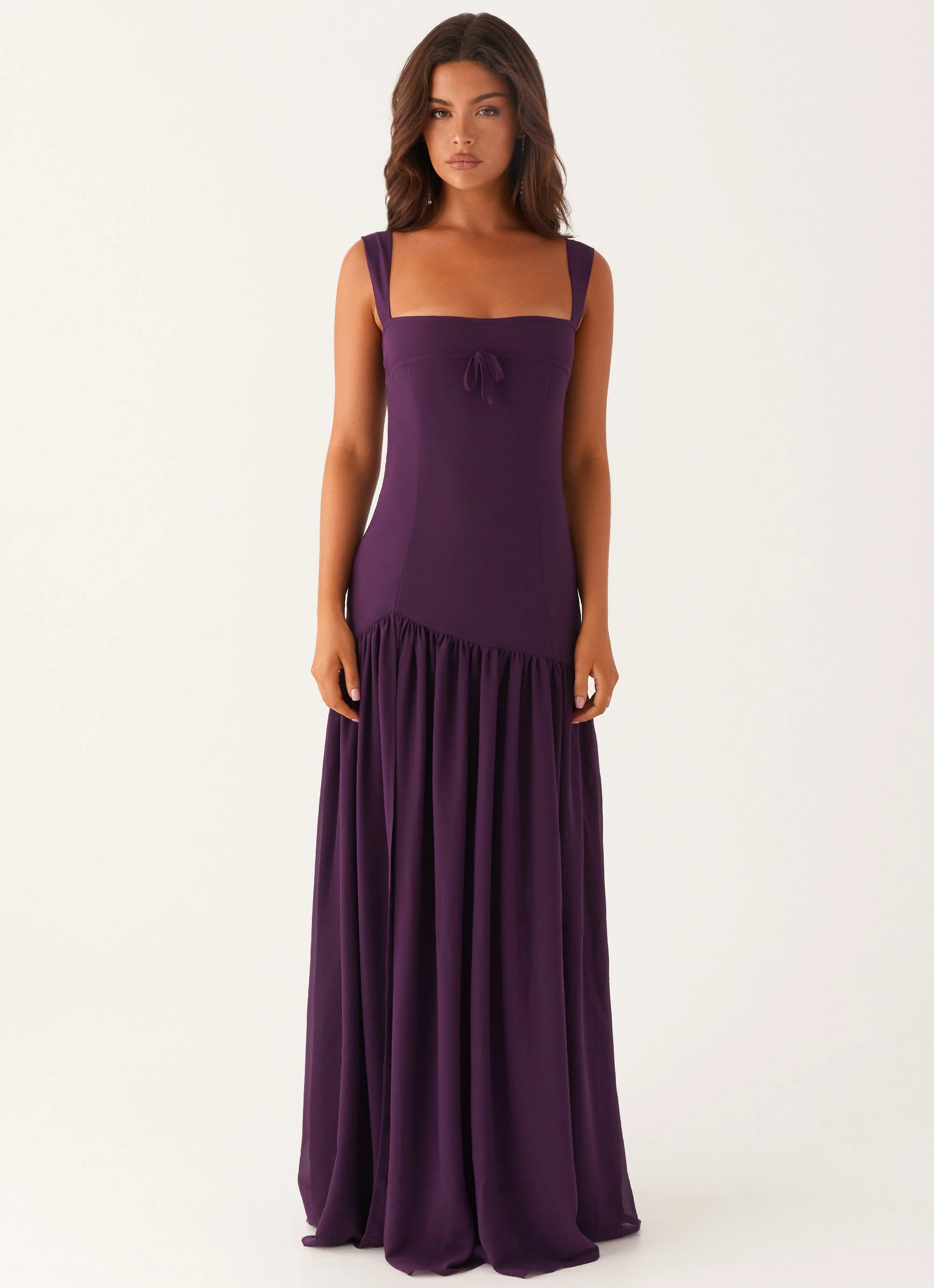 Alberta Maxi Dress - Mulberry - Image 2