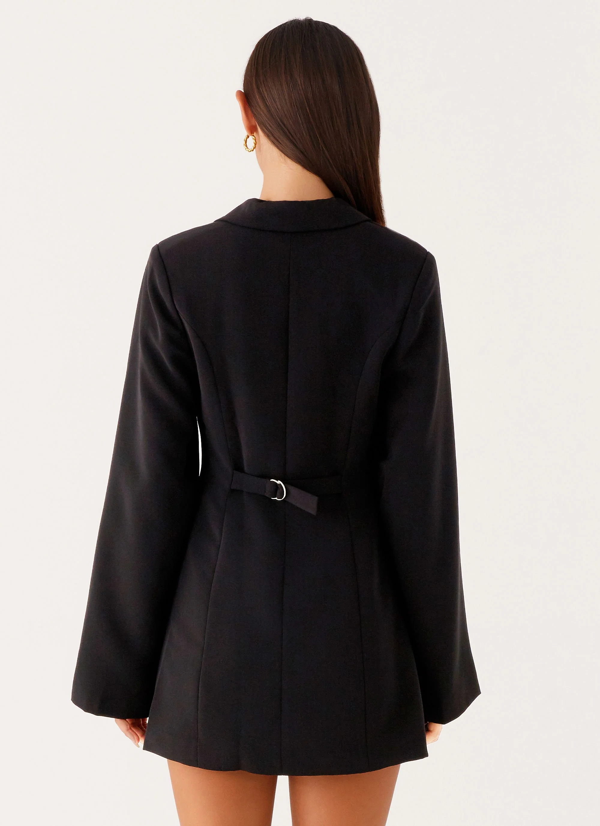 Albi Fitted Blazer Mini Dress - Black - Image 4