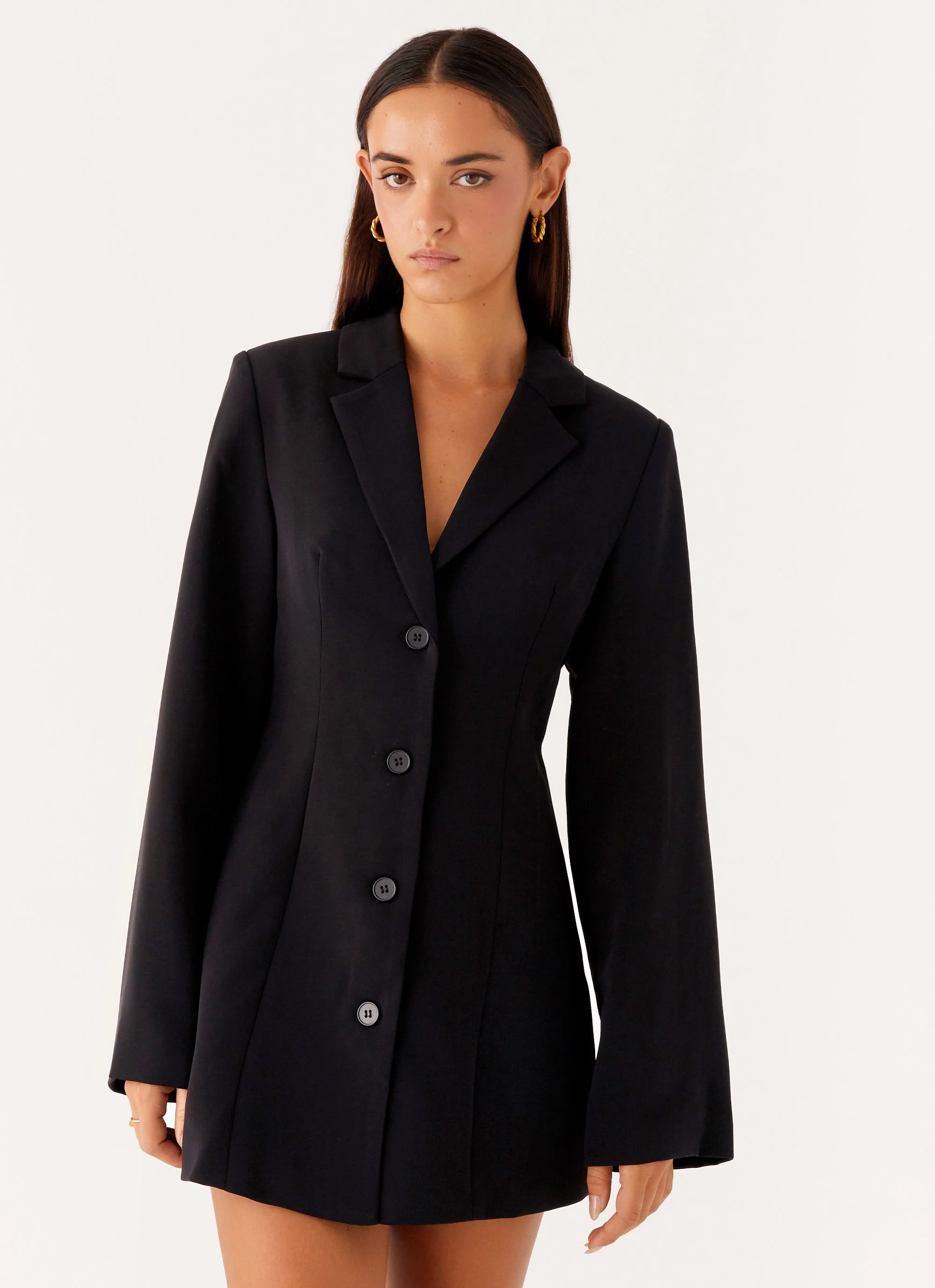 Albi Fitted Blazer Mini Dress - Black - Image 5