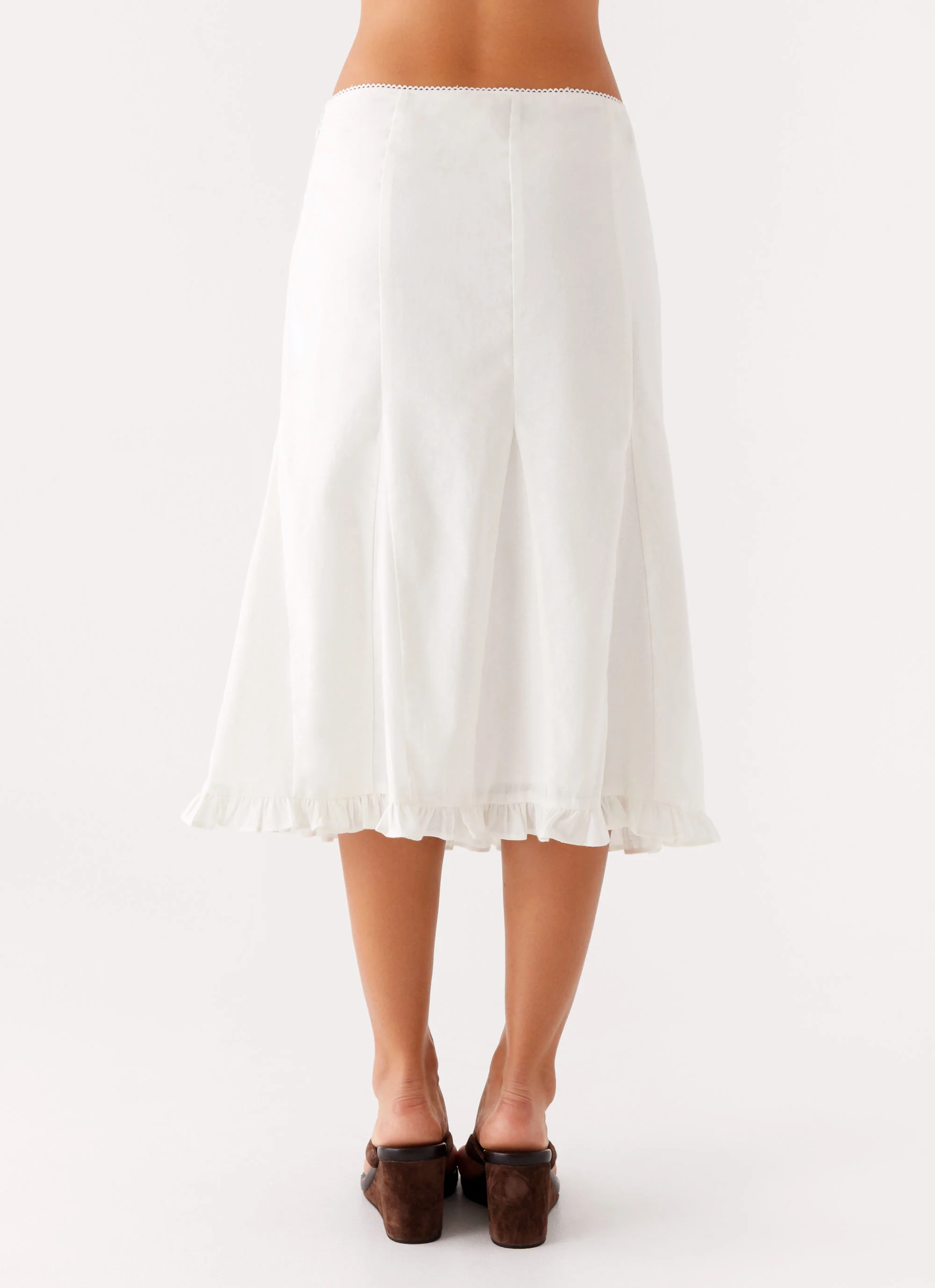 Alec Midi Skirt - White - Image 6