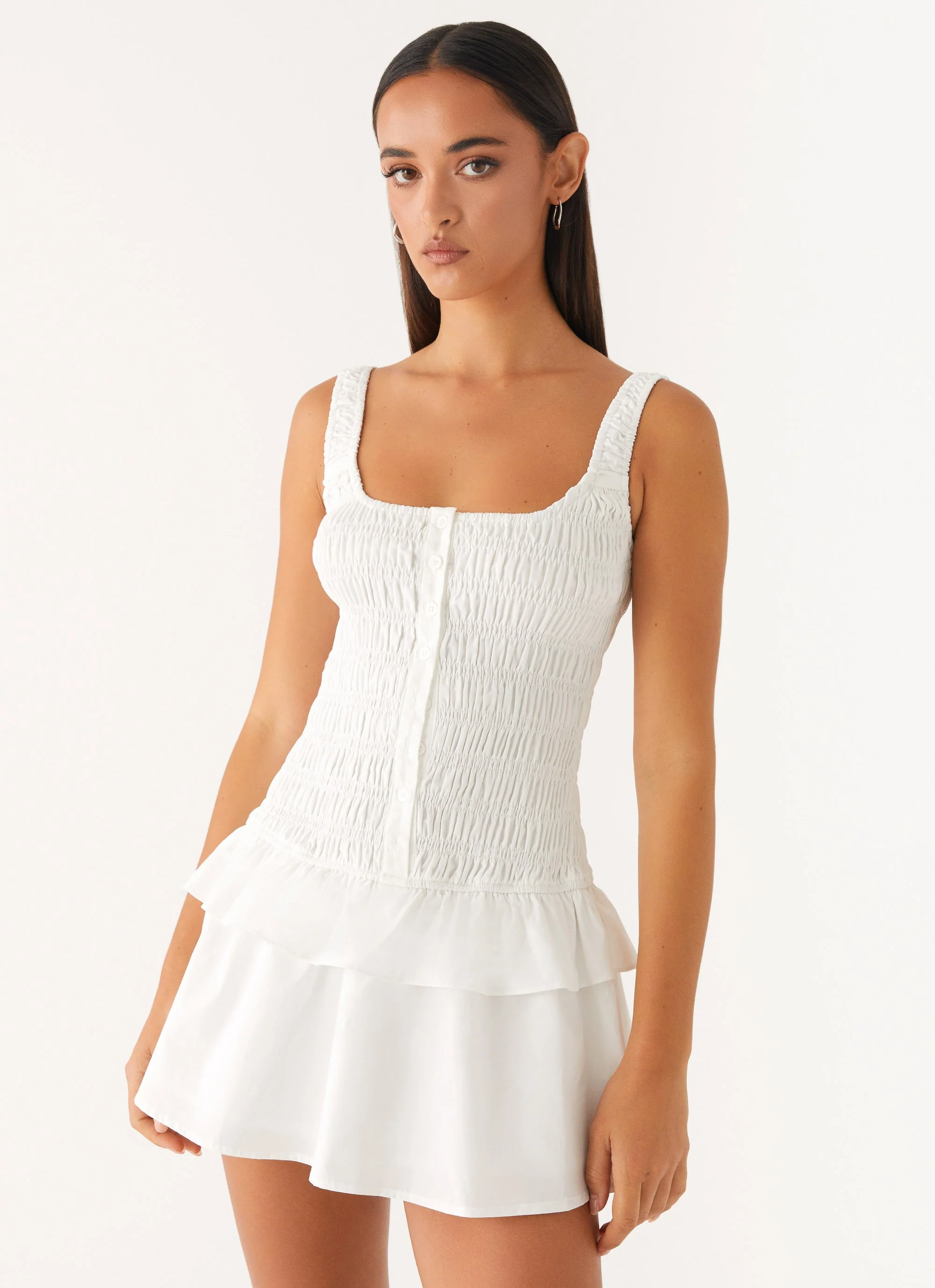 Aleena Mini Dress - White - Image 5