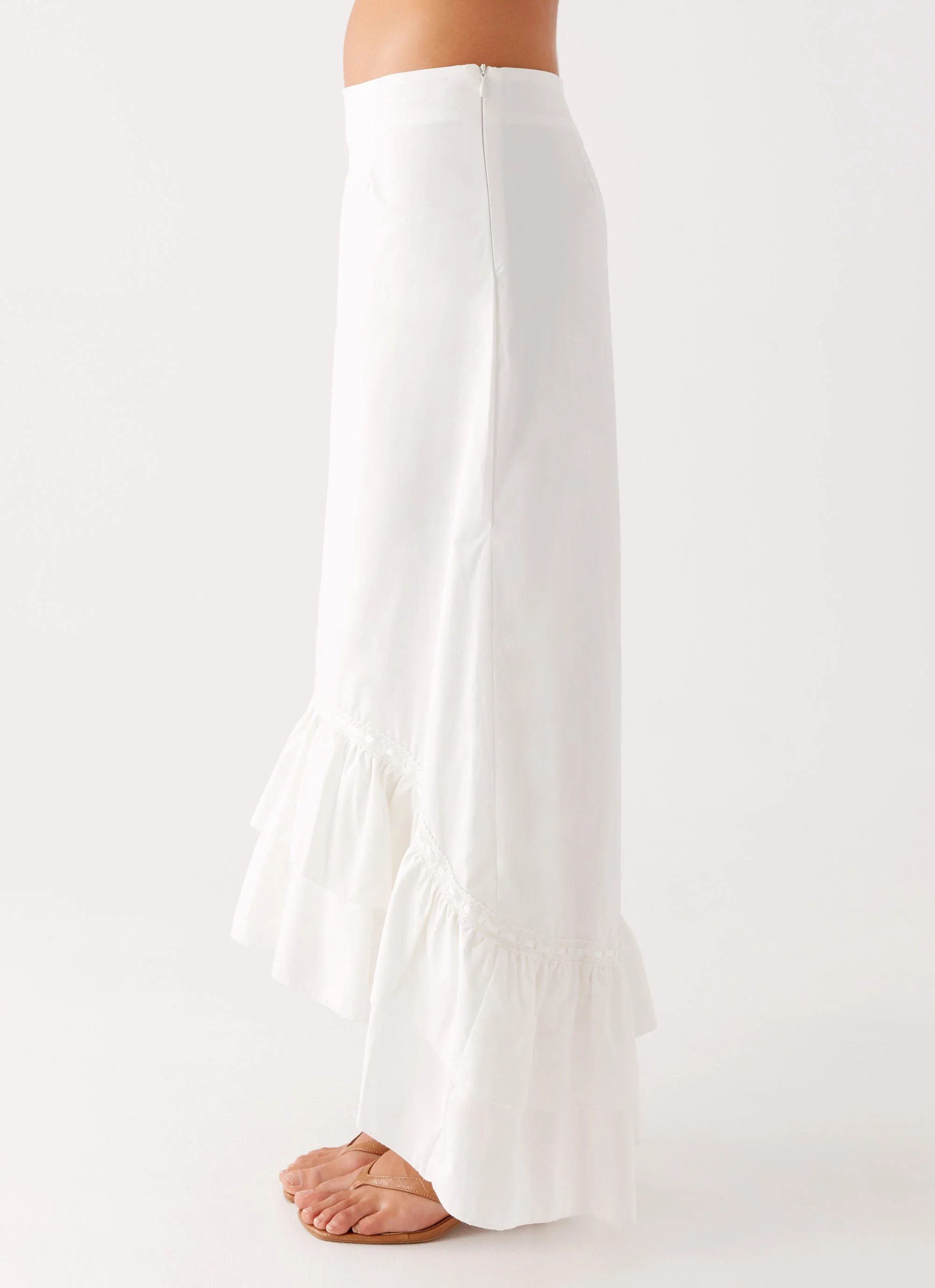 Alessandra Maxi Skirt - White - Image 3