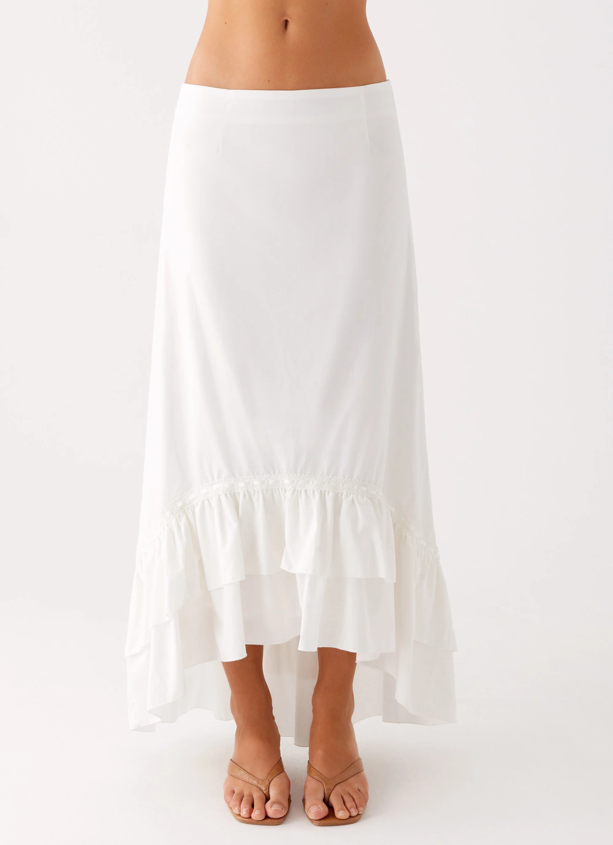 Alessandra Maxi Skirt - White - Image 5