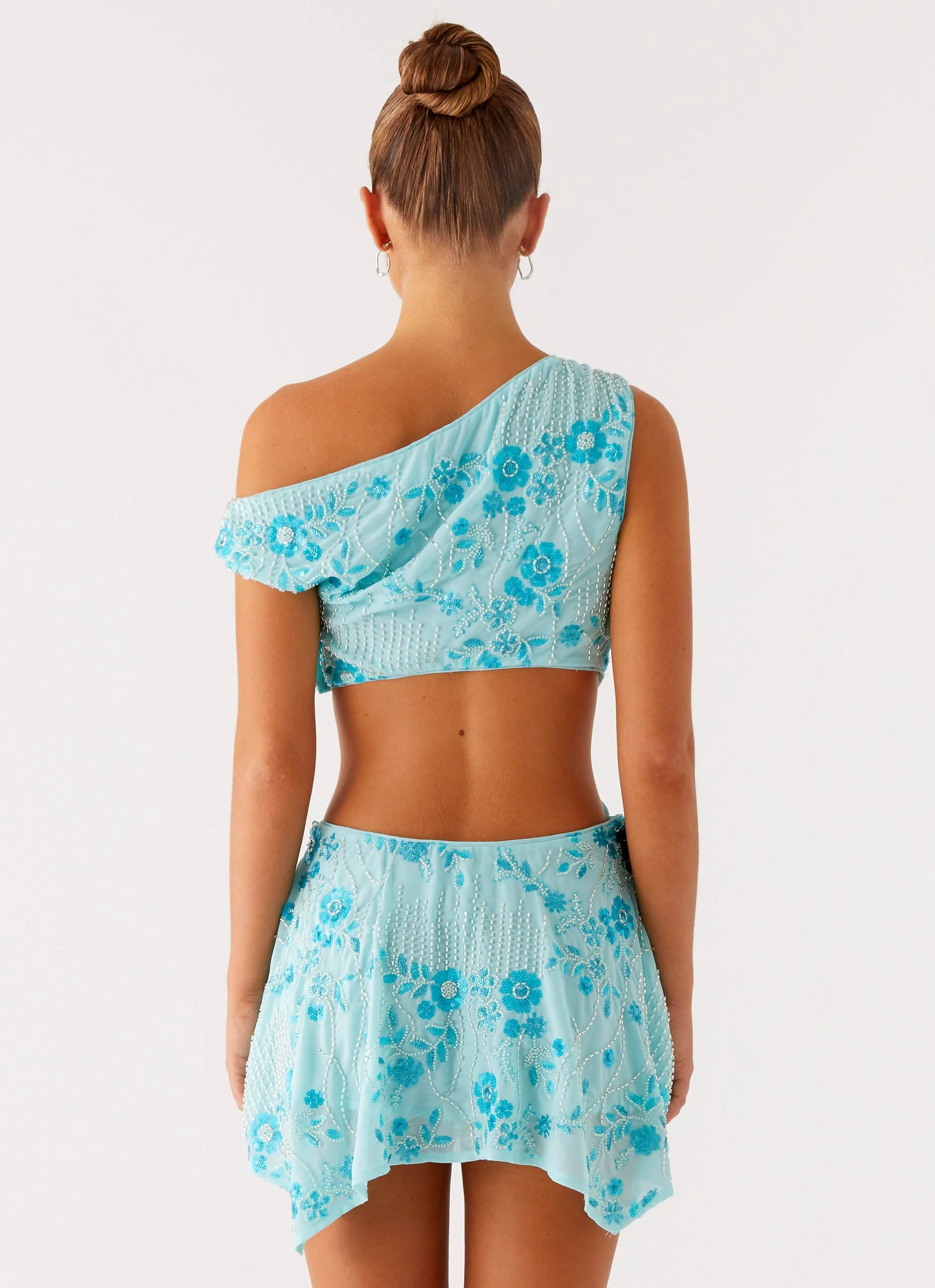 Aletta Sequin Mini Dress - Blue - Image 3
