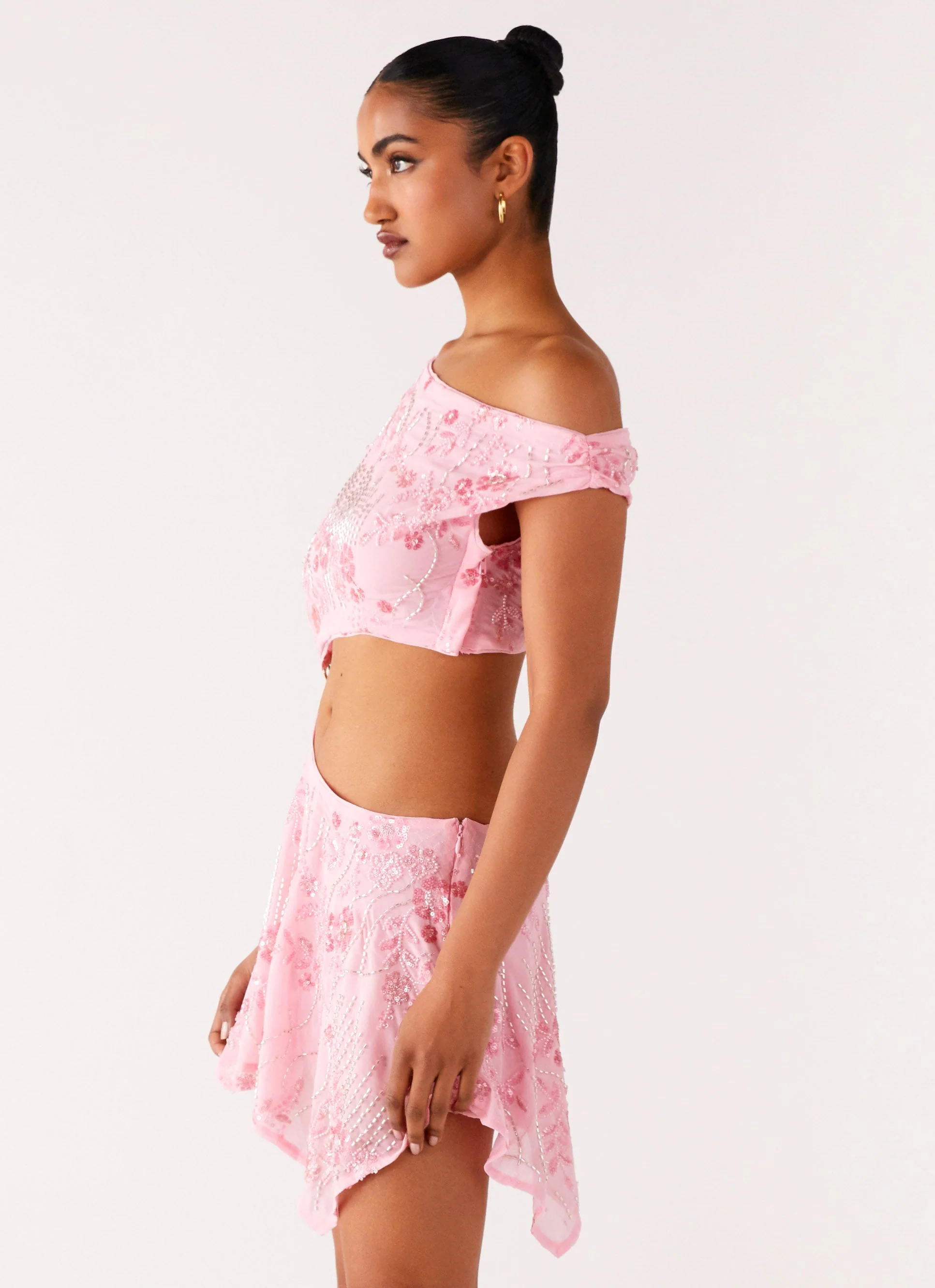 Aletta Sequin Mini Dress - Pink - Image 2