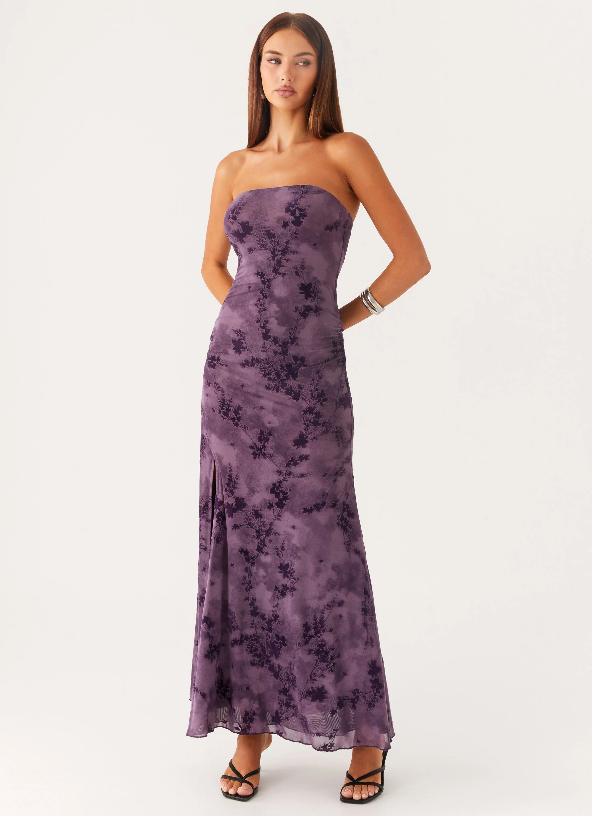 Alexandrite Midi Dress - Purple - Image 5