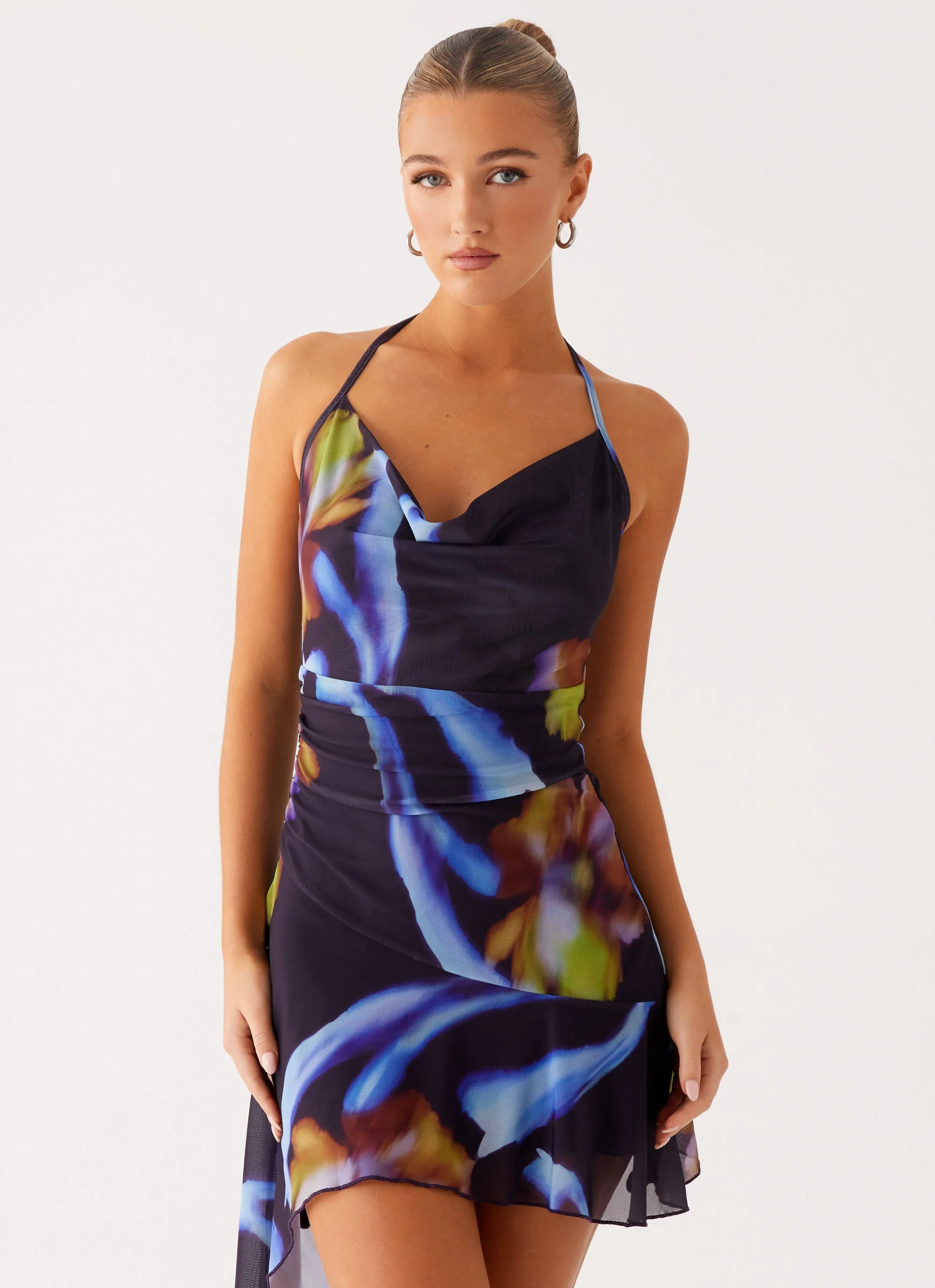 Algarve Mini Dress - Dark Floral - Image 6