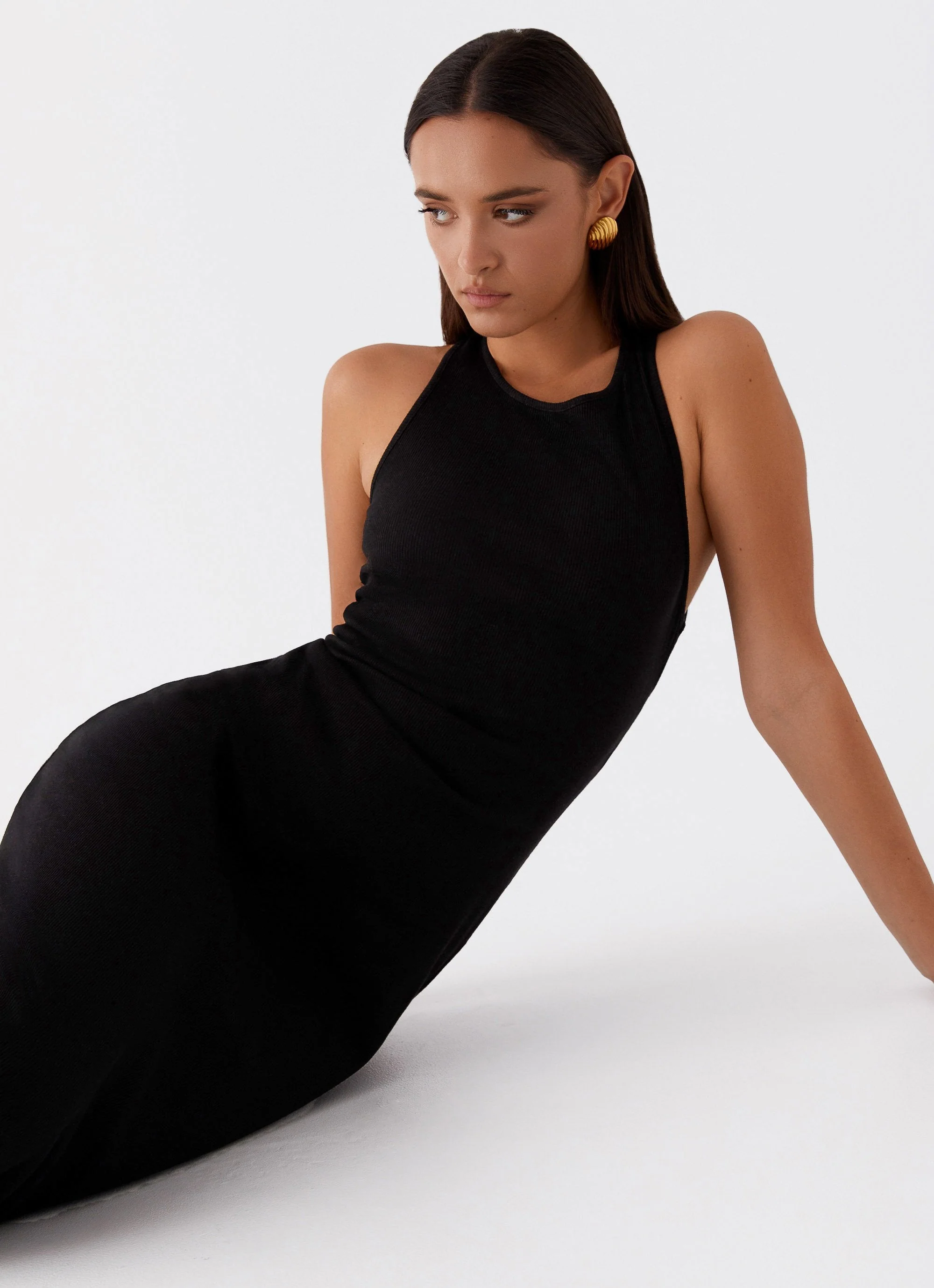 Alice Cut Out Maxi Dress - Black - Image 6