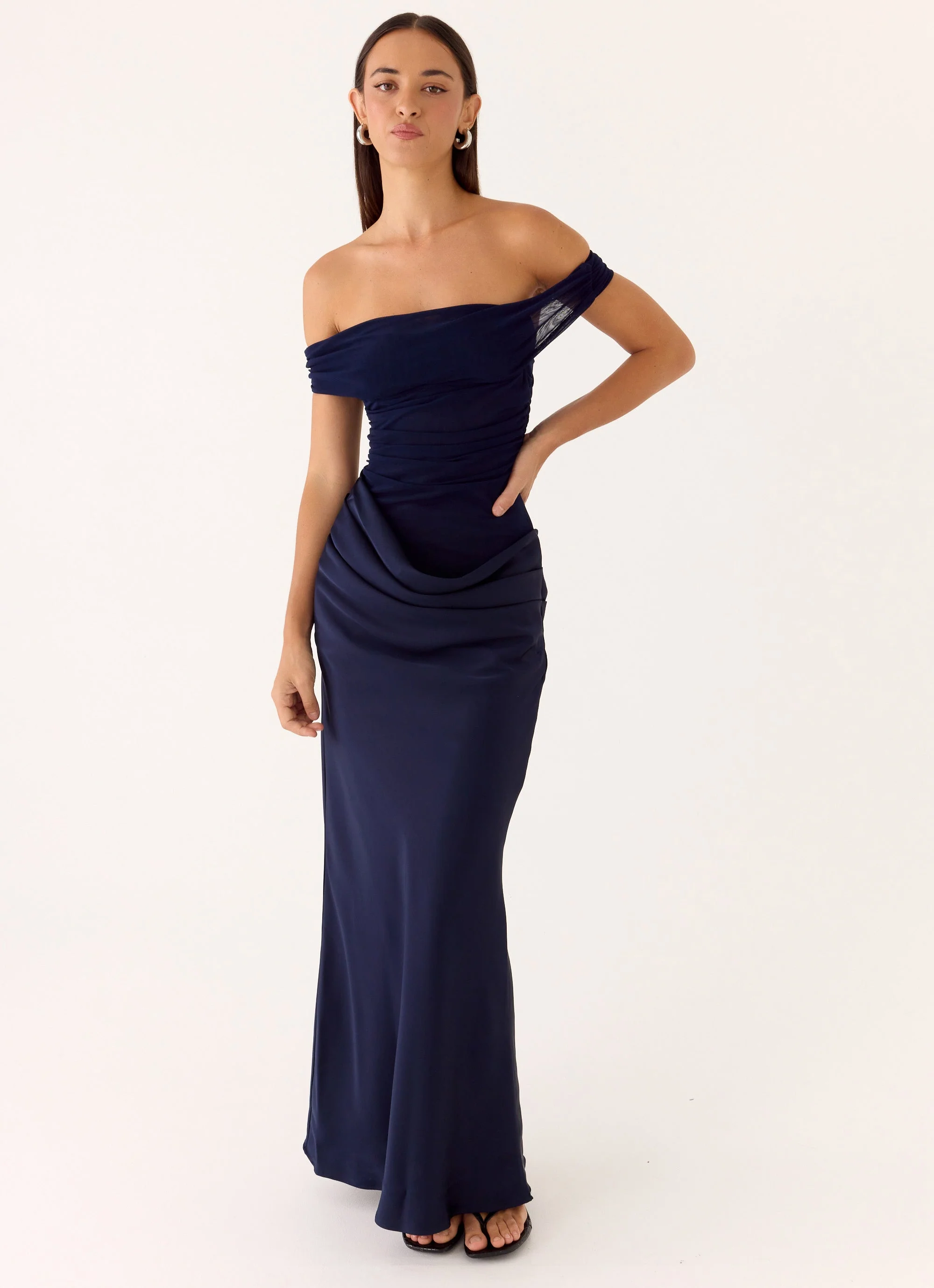 Alicent Maxi Dress - Navy - Image 5