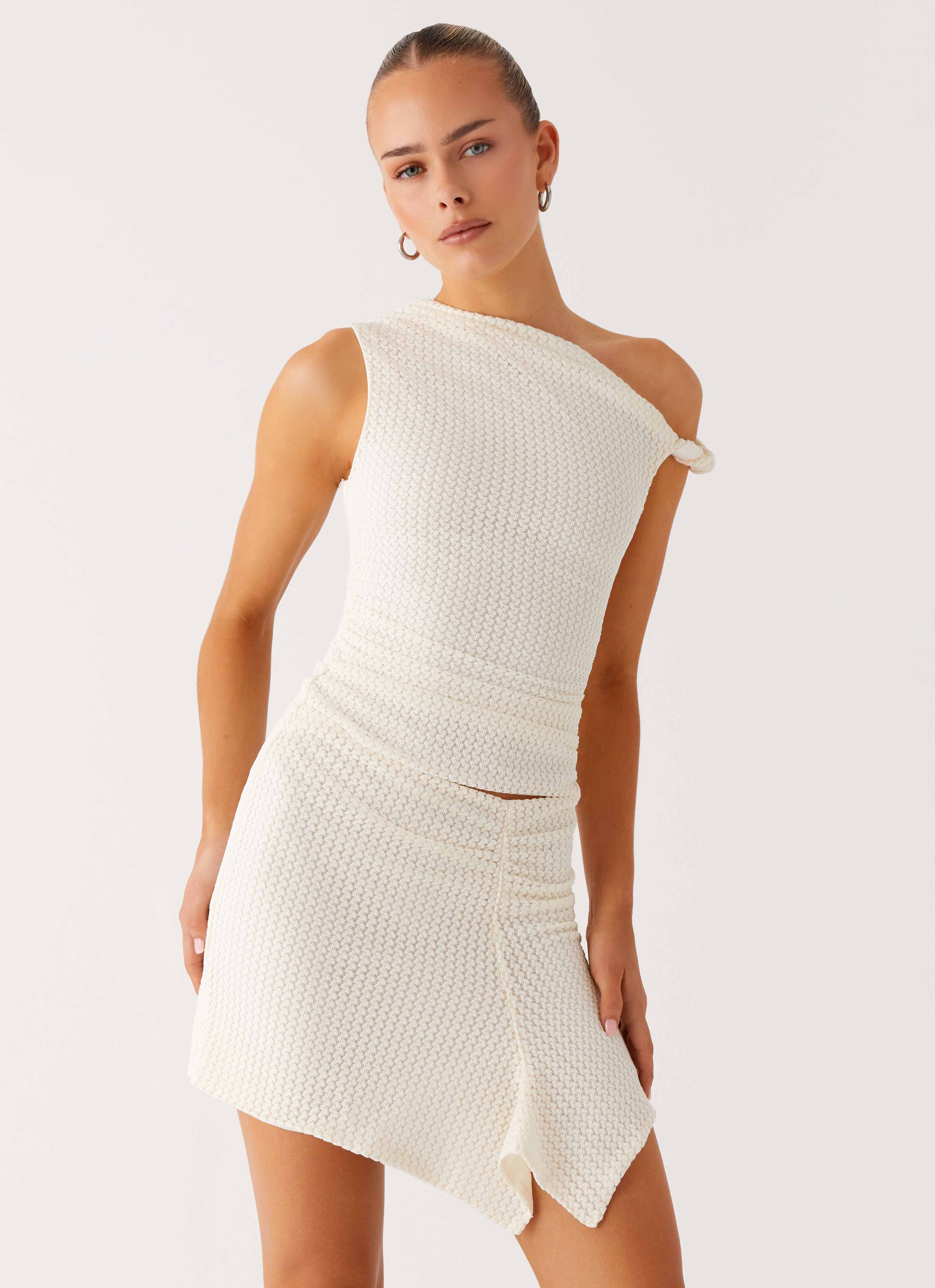 Alina Mini Dress - Ivory - Image 4