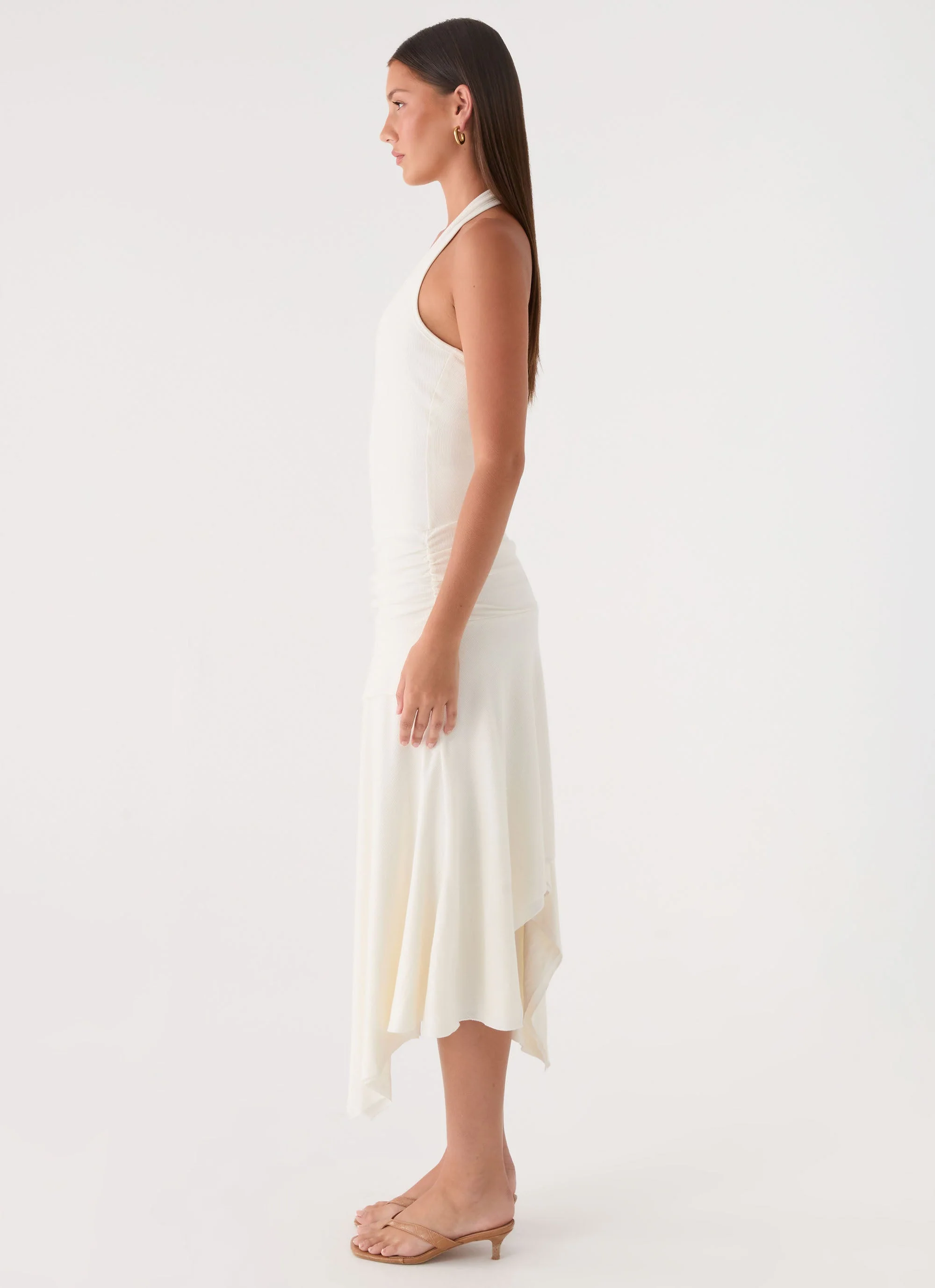 Alise Midi Dress - White - Image 2