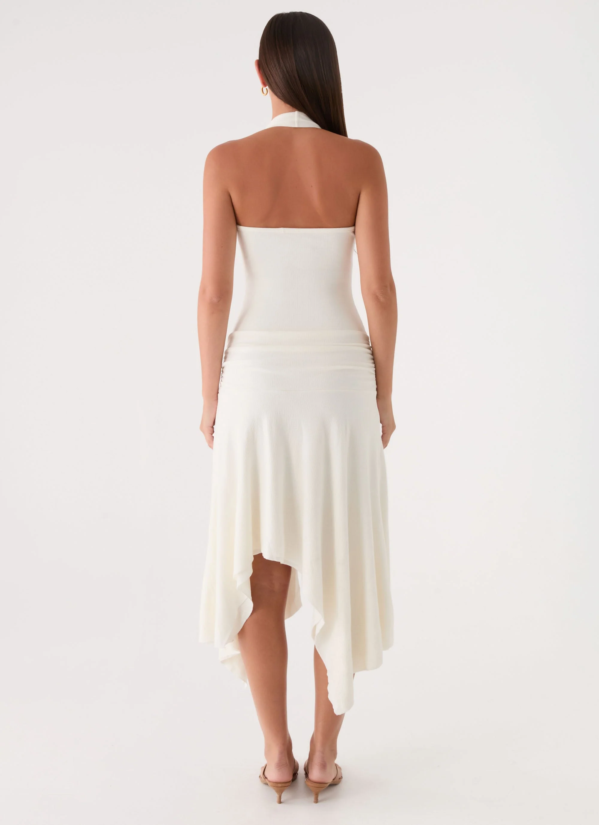 Alise Midi Dress - White - Image 3