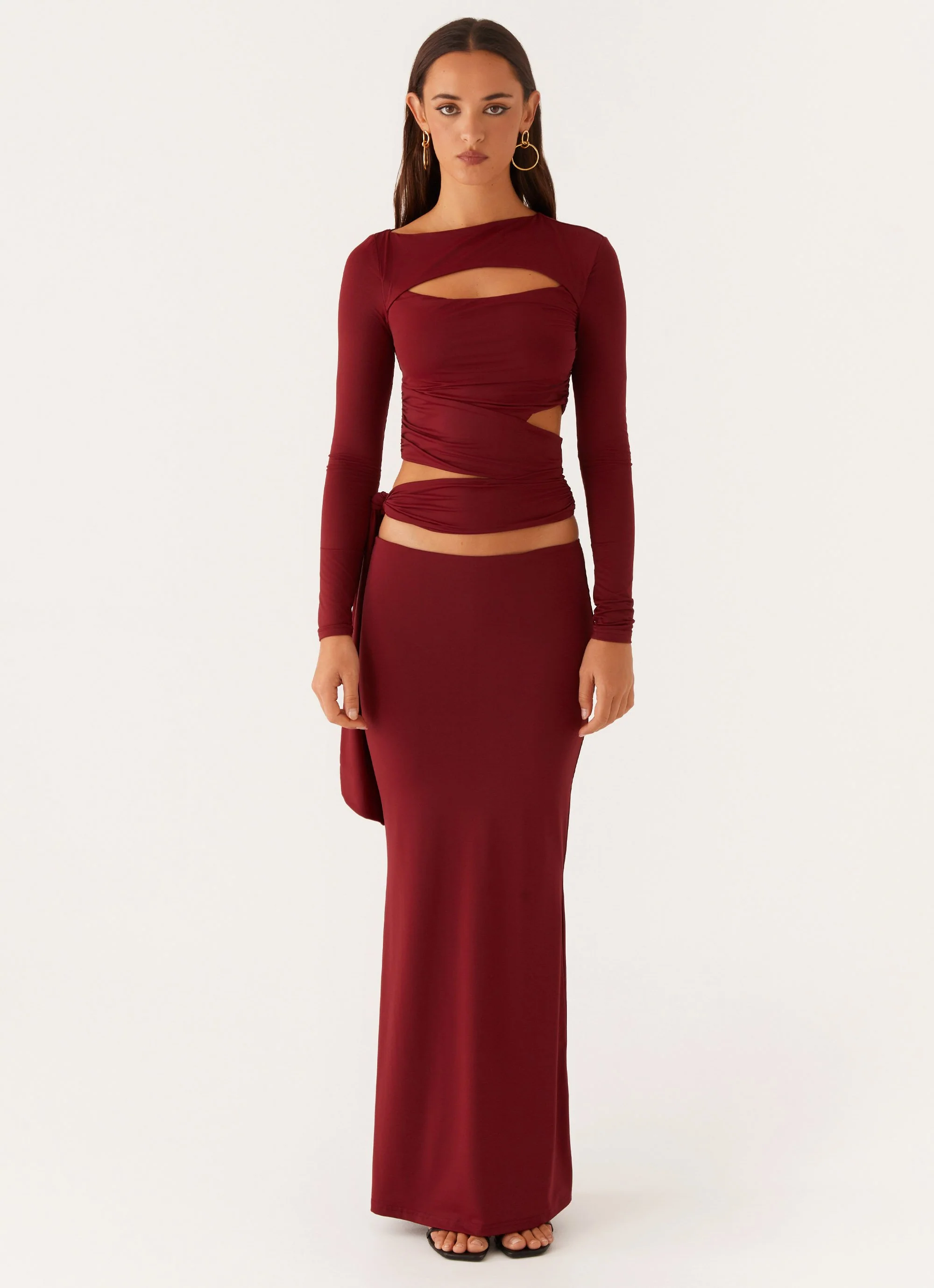 Alix Maxi Skirt - Mulberry - Image 2