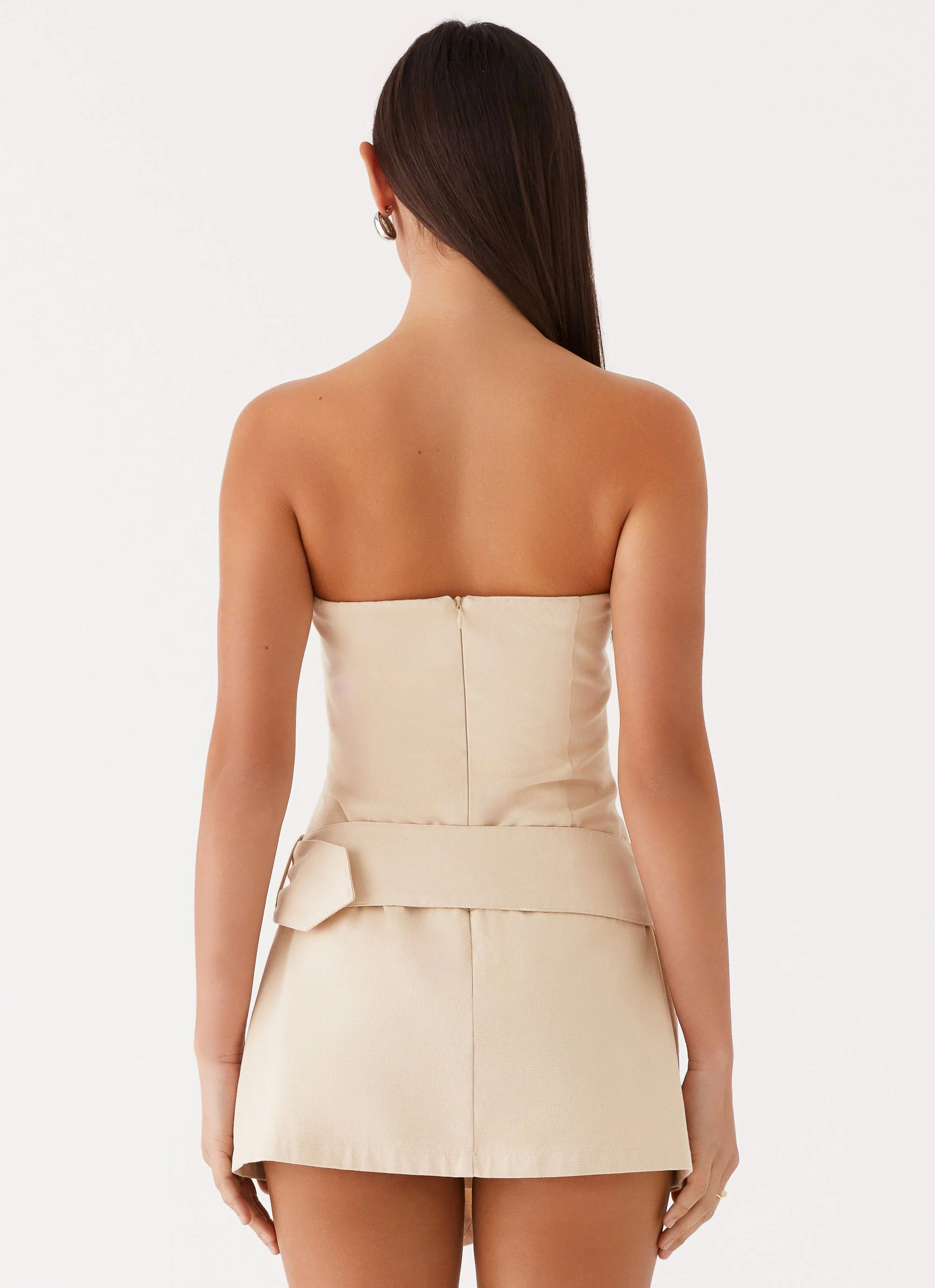 All For You Strapless Mini Dress - Ivory - Image 4