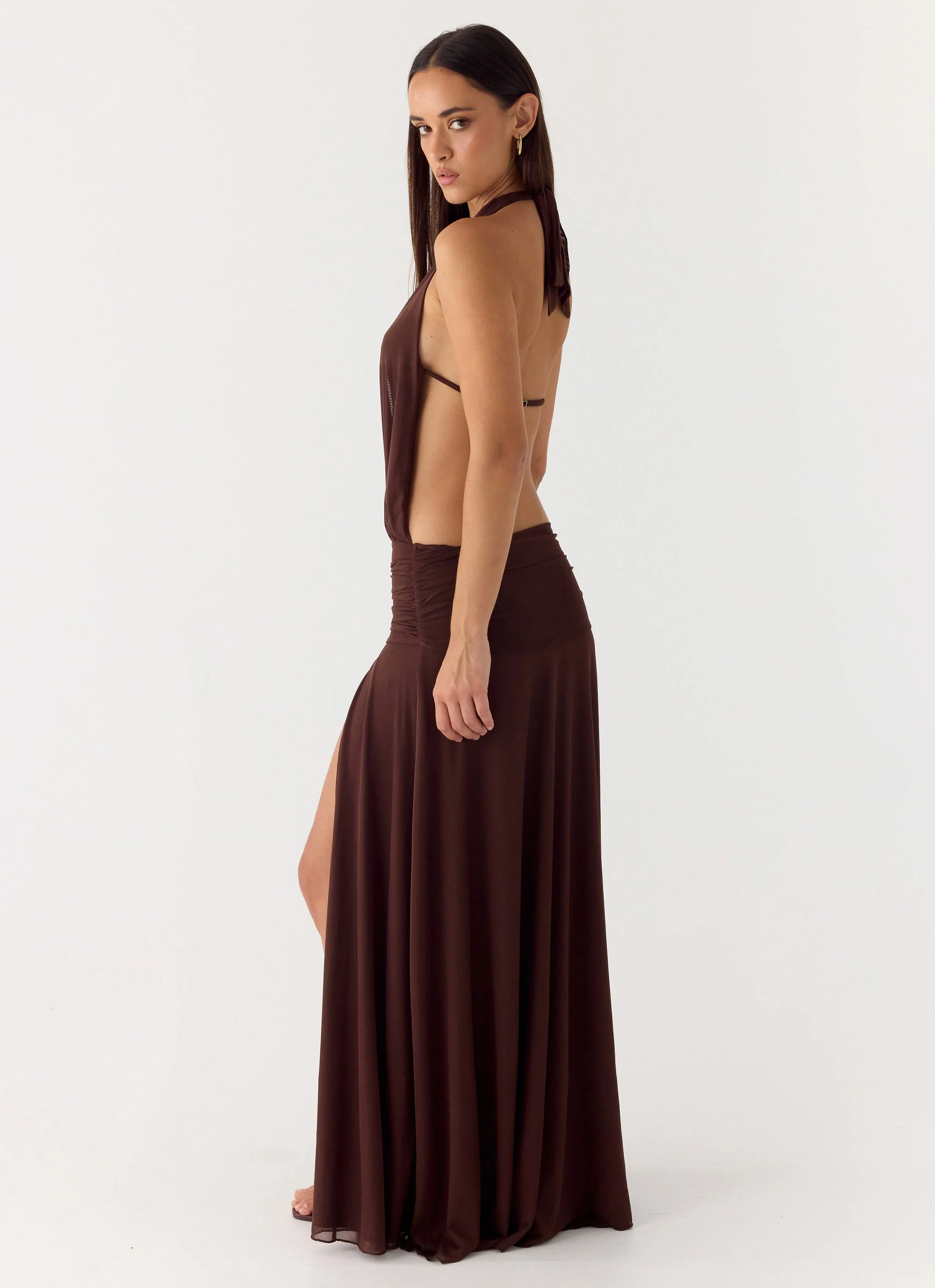 All This Aura Maxi Dress - Chocolate - Image 5