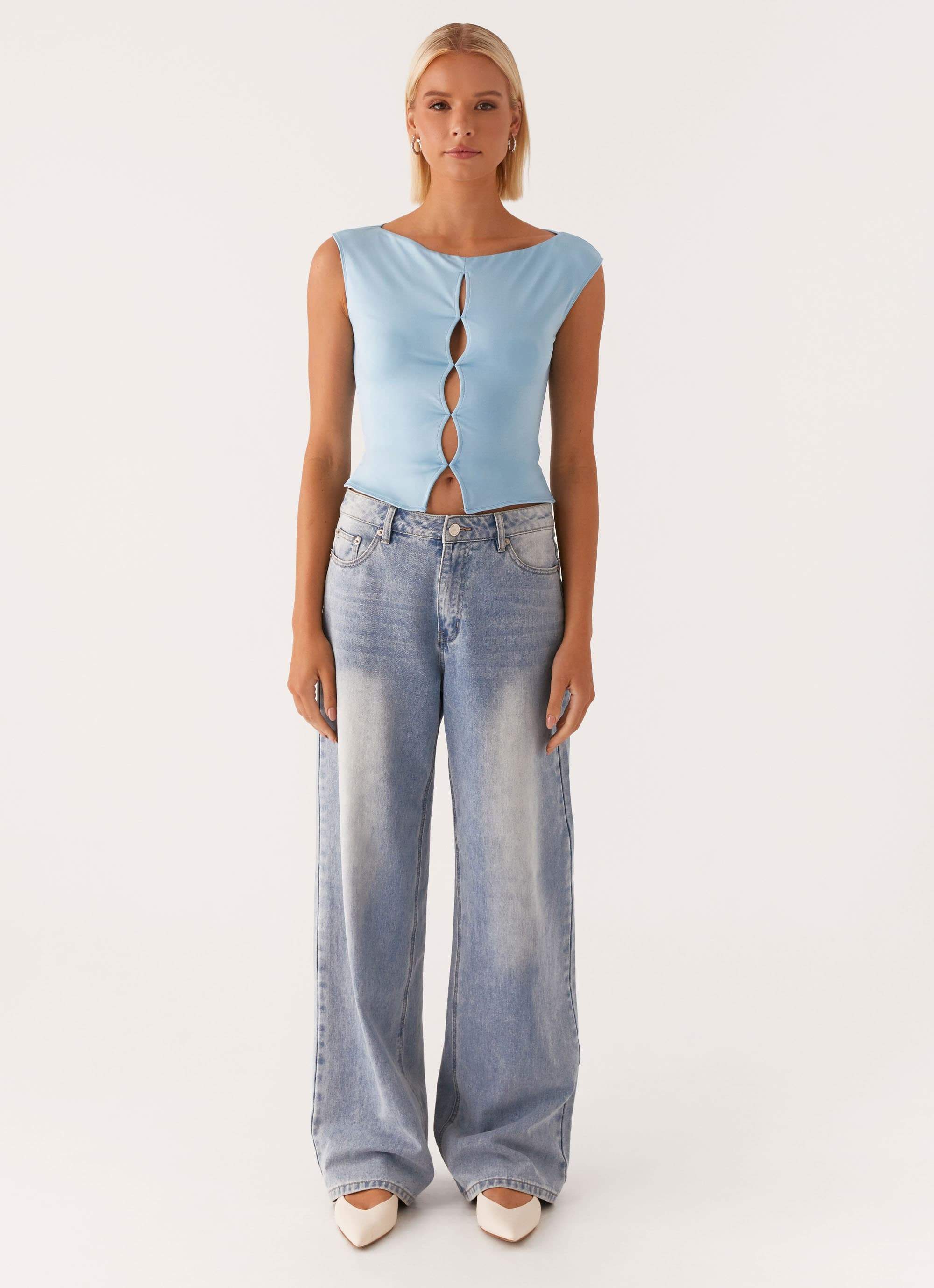 Ally Top - Baby Blue - Image 2