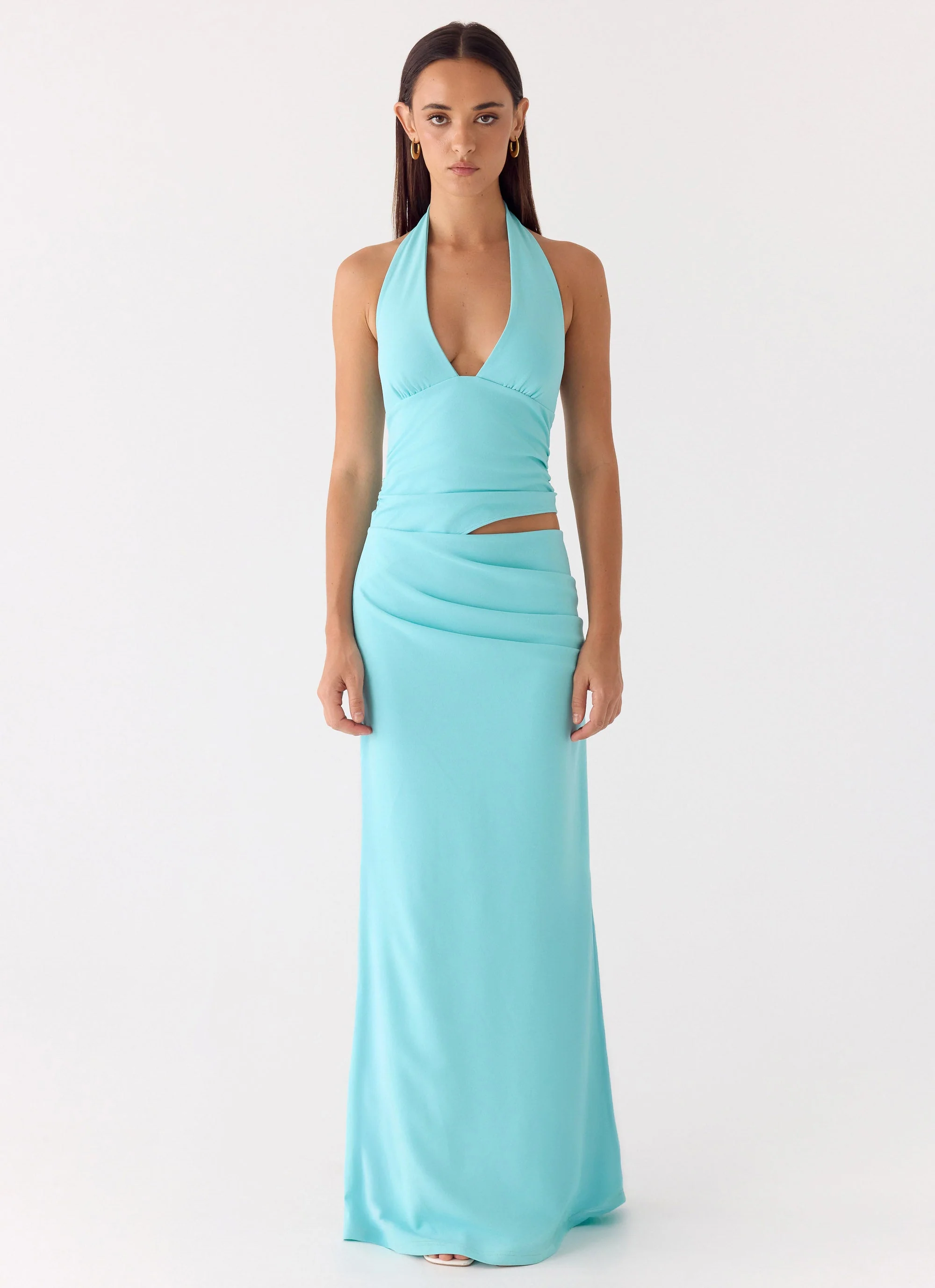Almost Love Maxi Dress - Aqua - Image 4