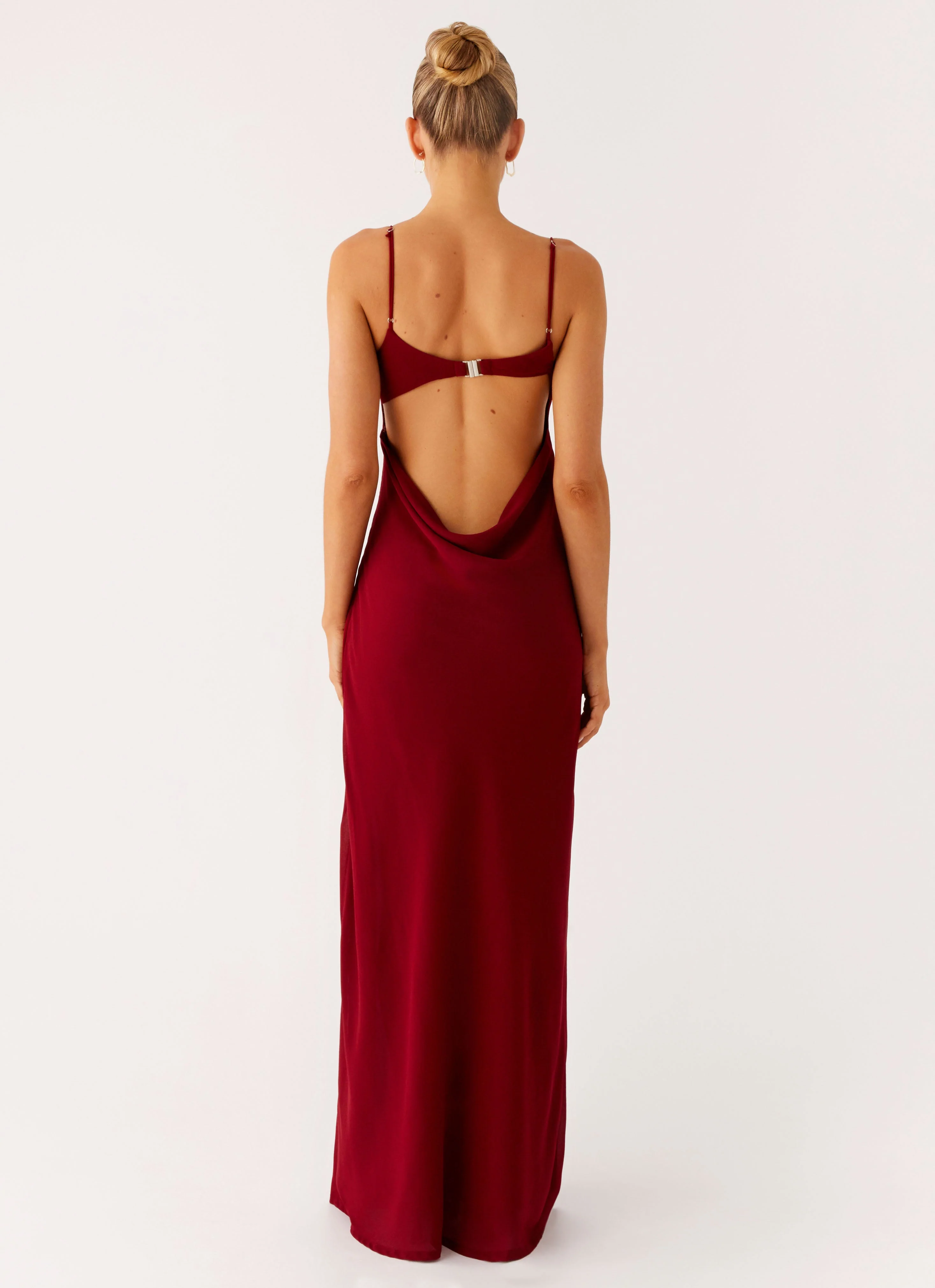 Alouette Maxi Dress - Burgundy - Image 3