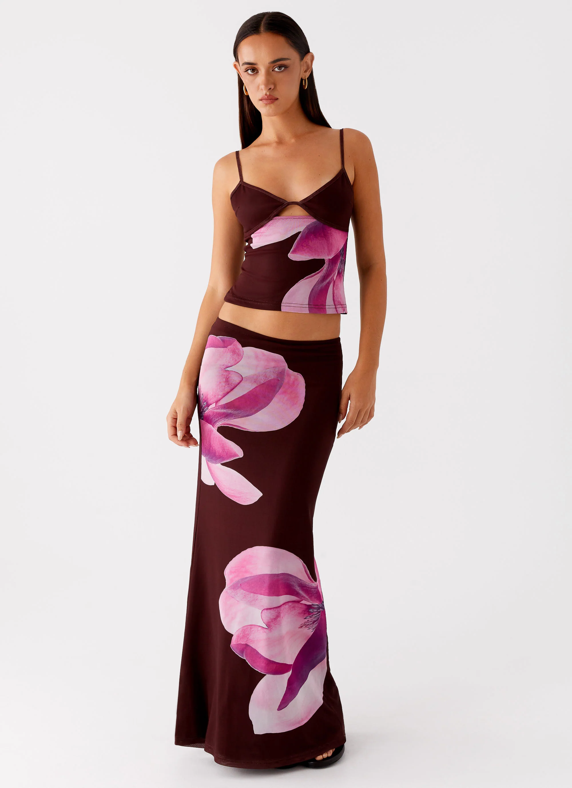 Alpha Cut Out Top - Dark Chocolate - Image 6