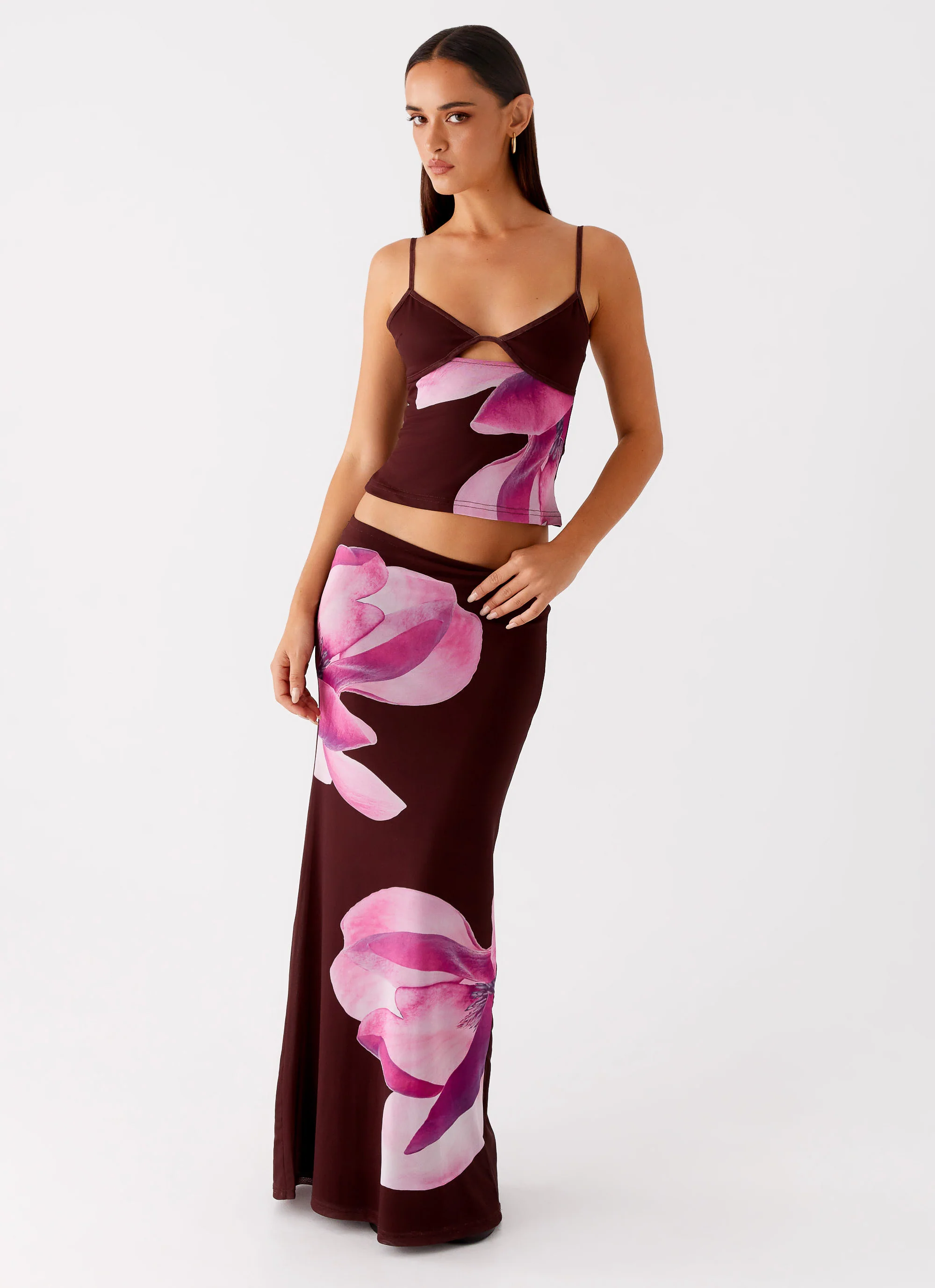 Alpha Maxi Skirt - Dark Chocolate - Image 6