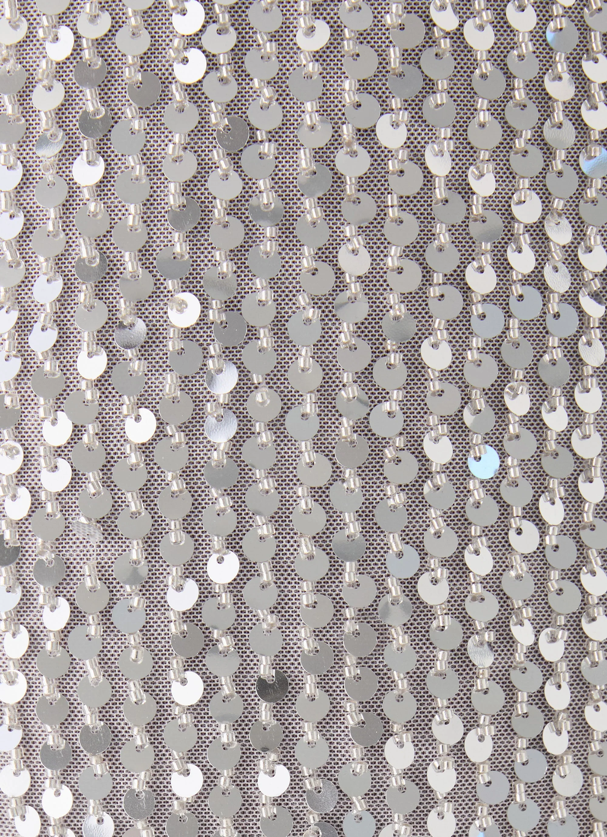 Alula Sequin Mini Dress - Silver - Image 7