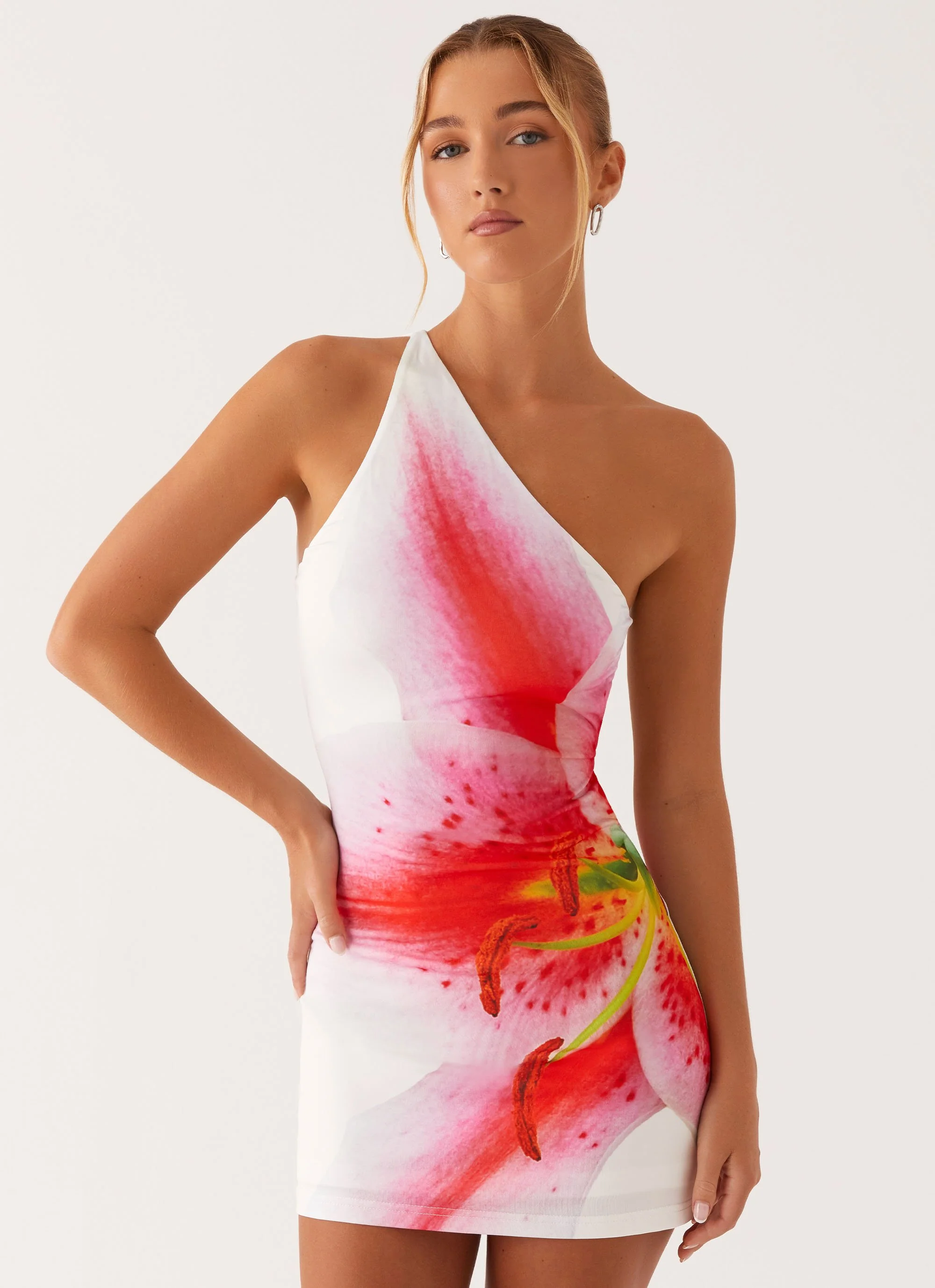 Always Sunny Mini Dress - White Floral - Image 6