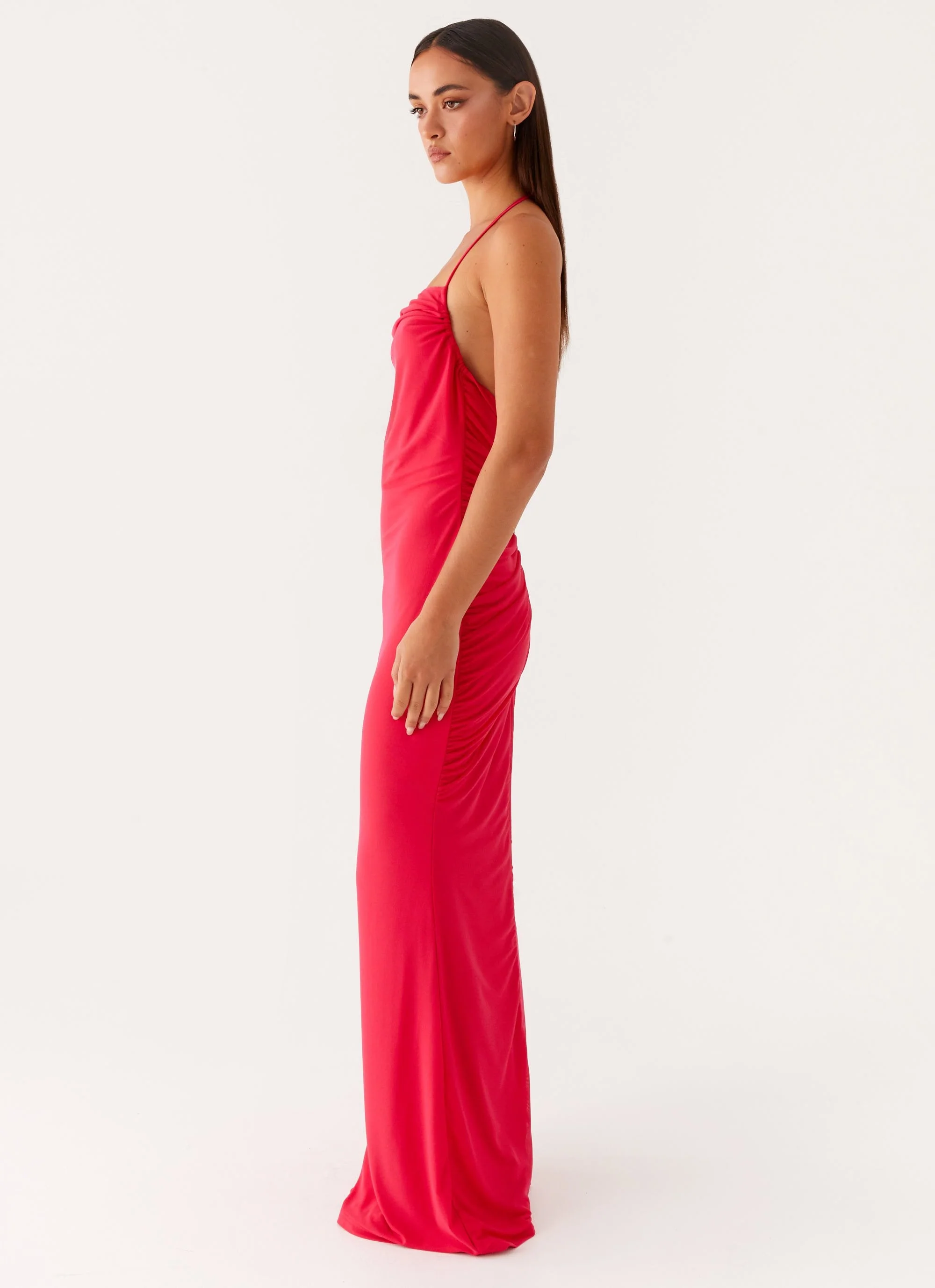 Amari Maxi Dress - Raspberry - Image 2
