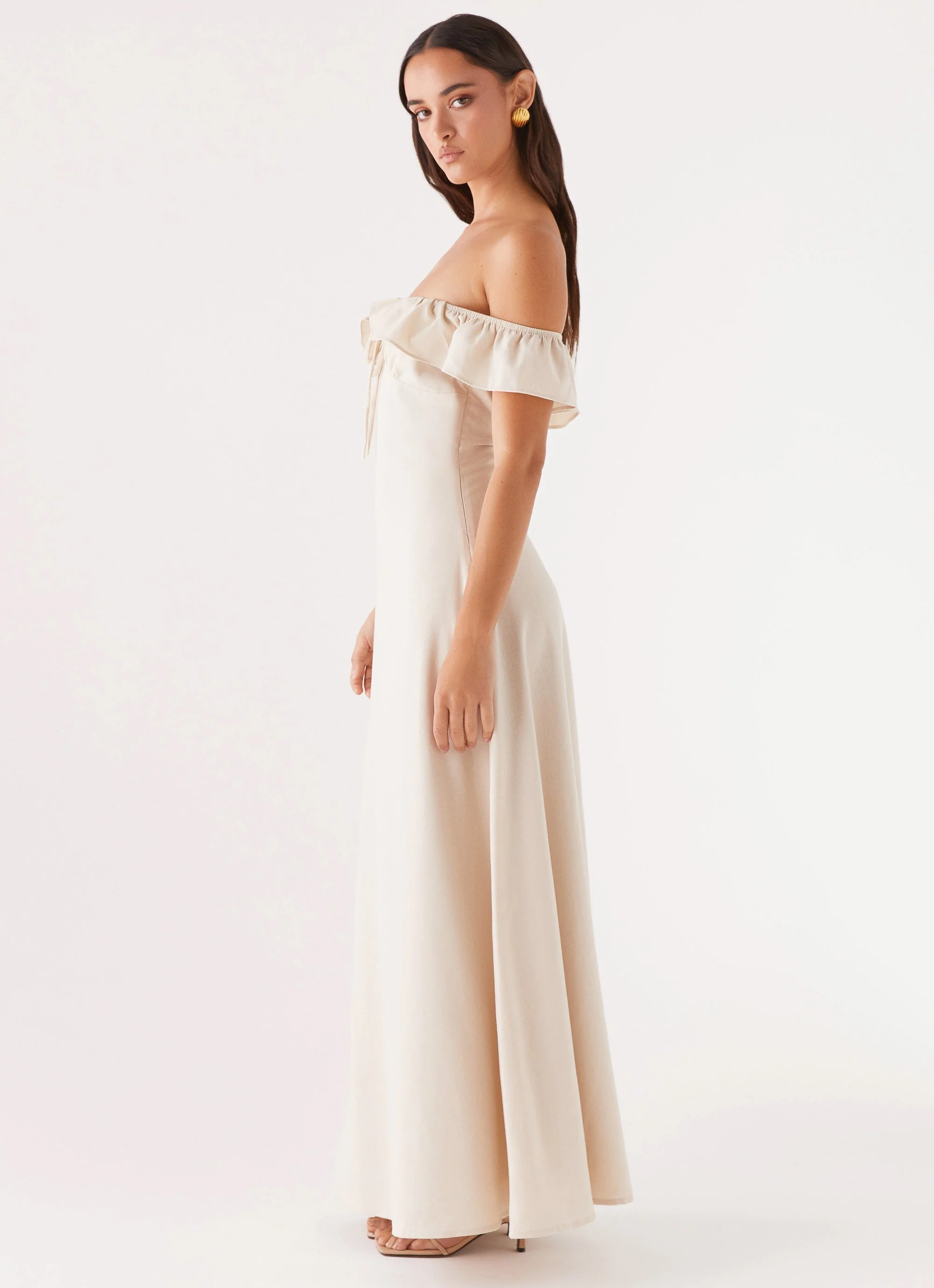 Amarosa Linen Maxi Dress - Natural - Image 4